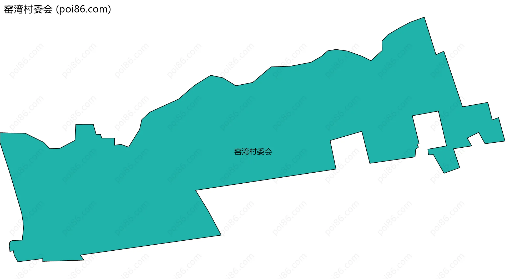 窑湾村委会边界地图