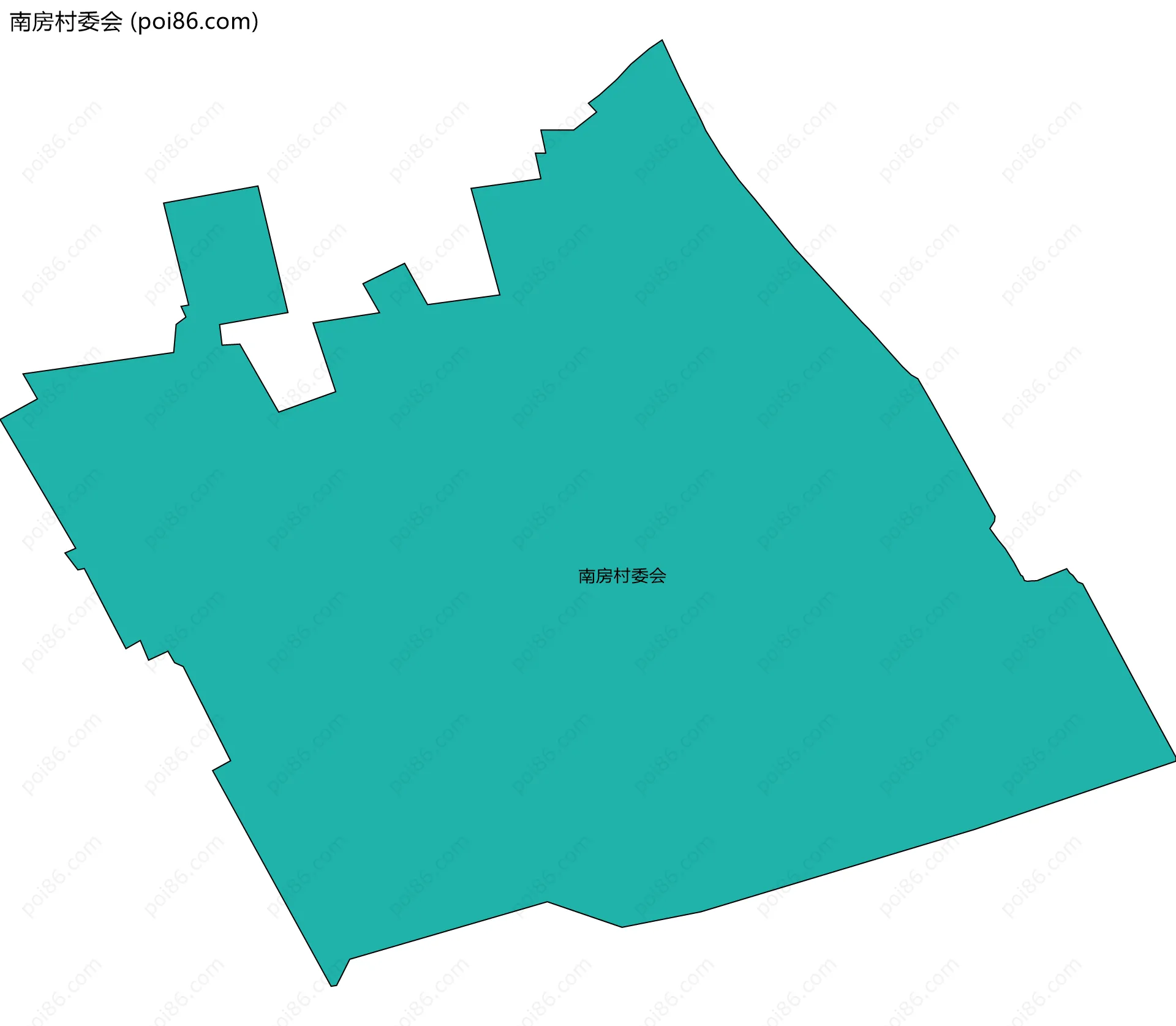 南房村委会边界地图