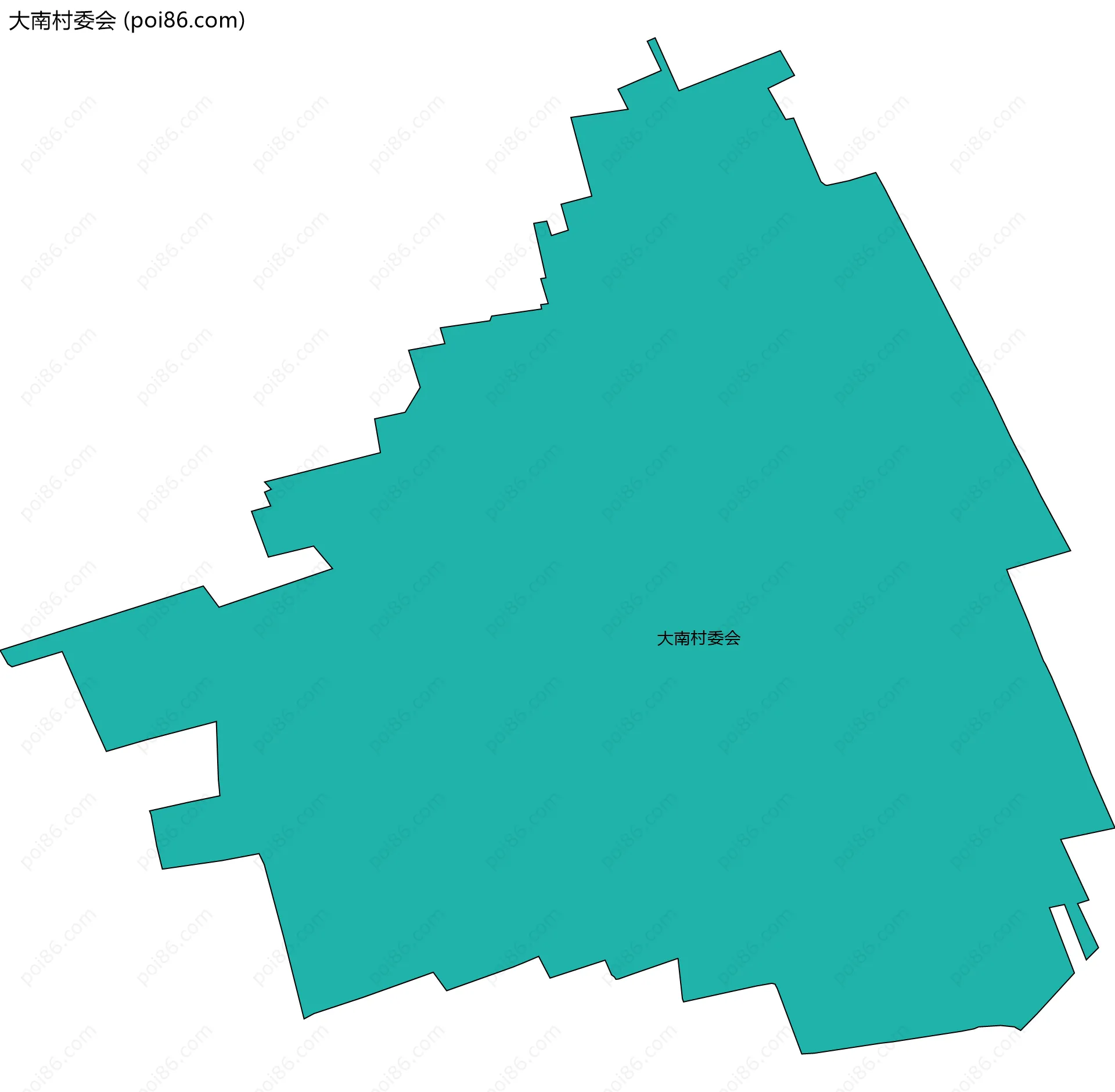 大南村委会边界地图