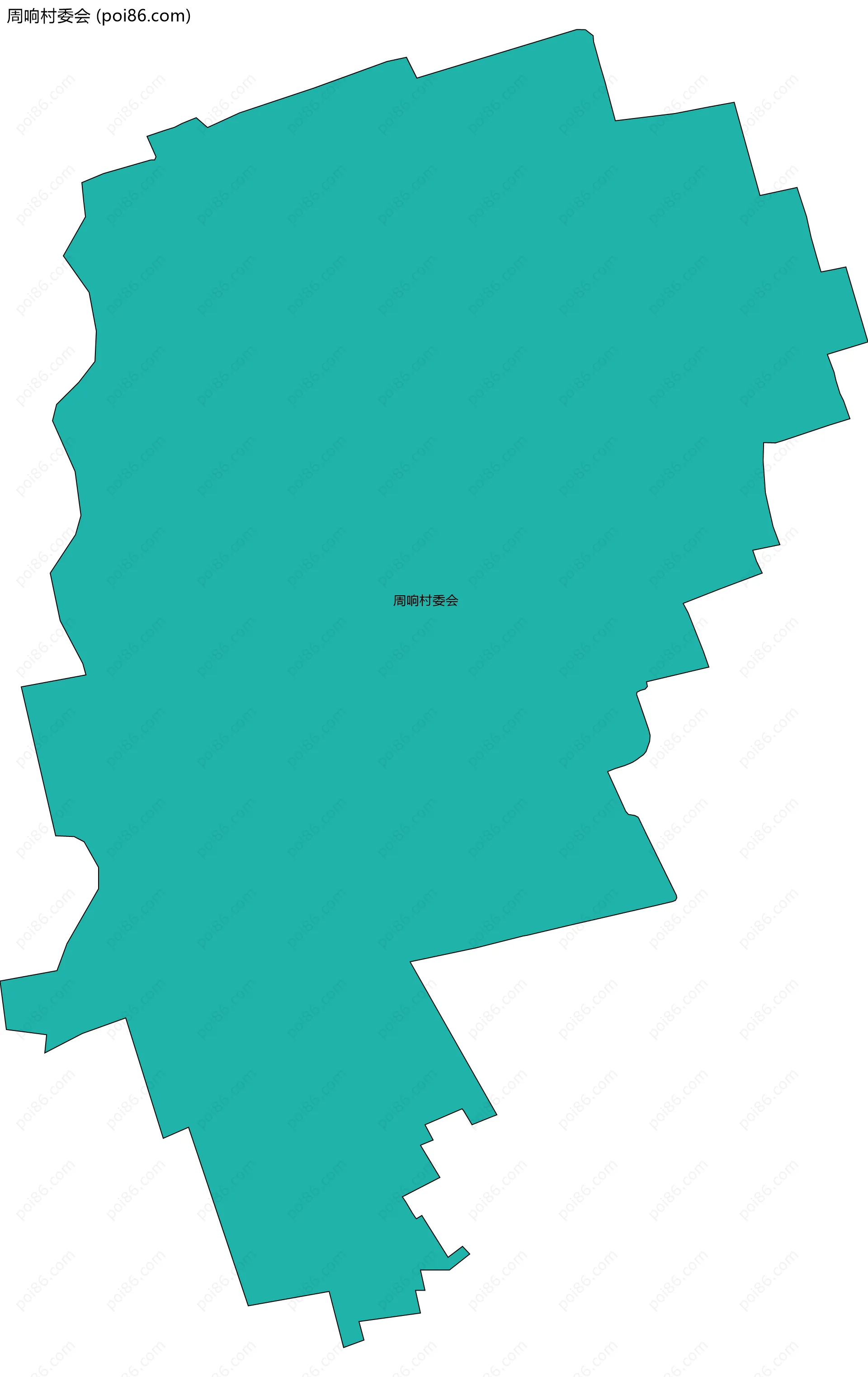 周响村委会边界地图