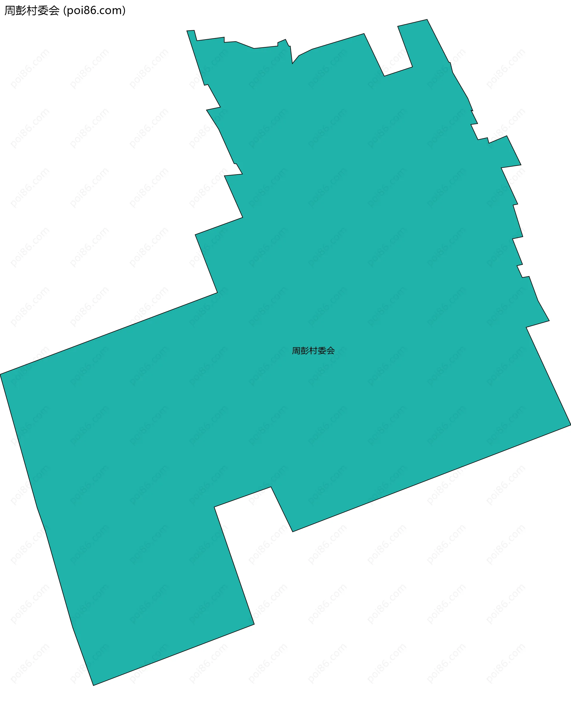 周彭村委会边界地图