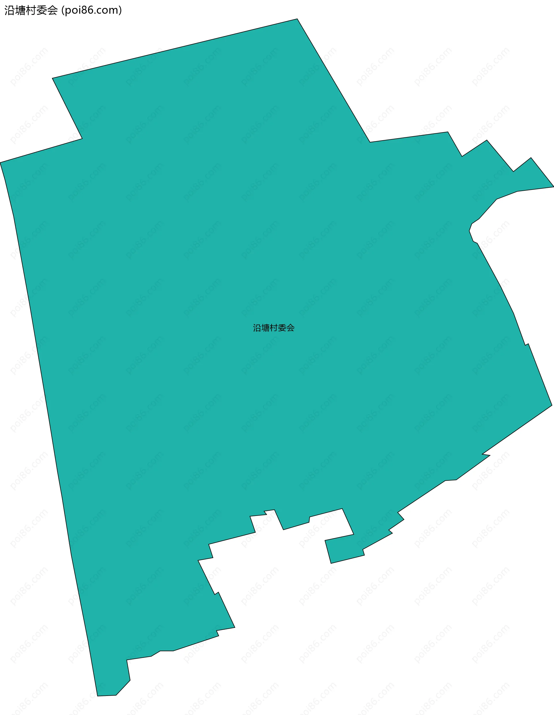 沿塘村委会边界地图