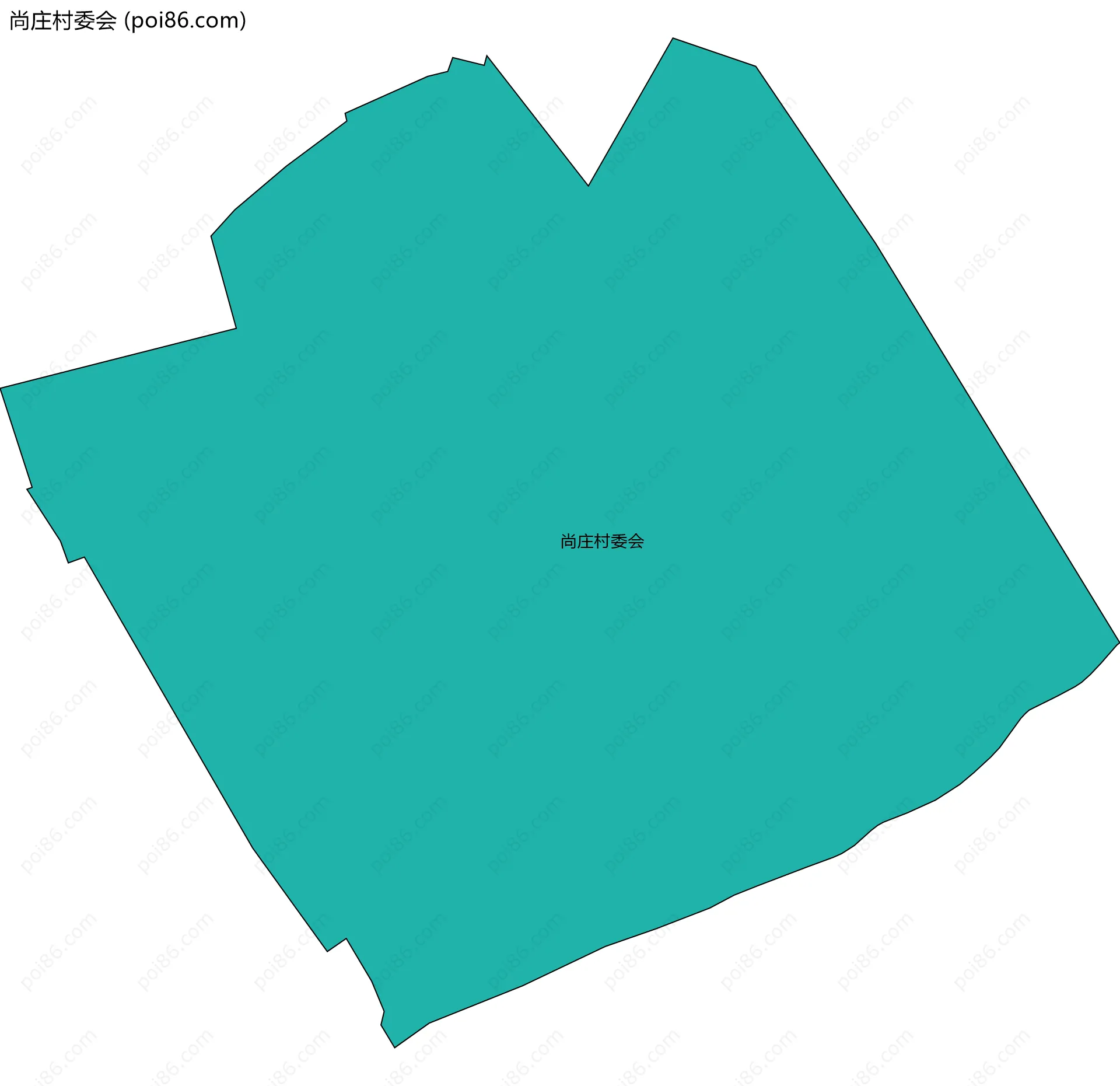 尚庄村委会边界地图