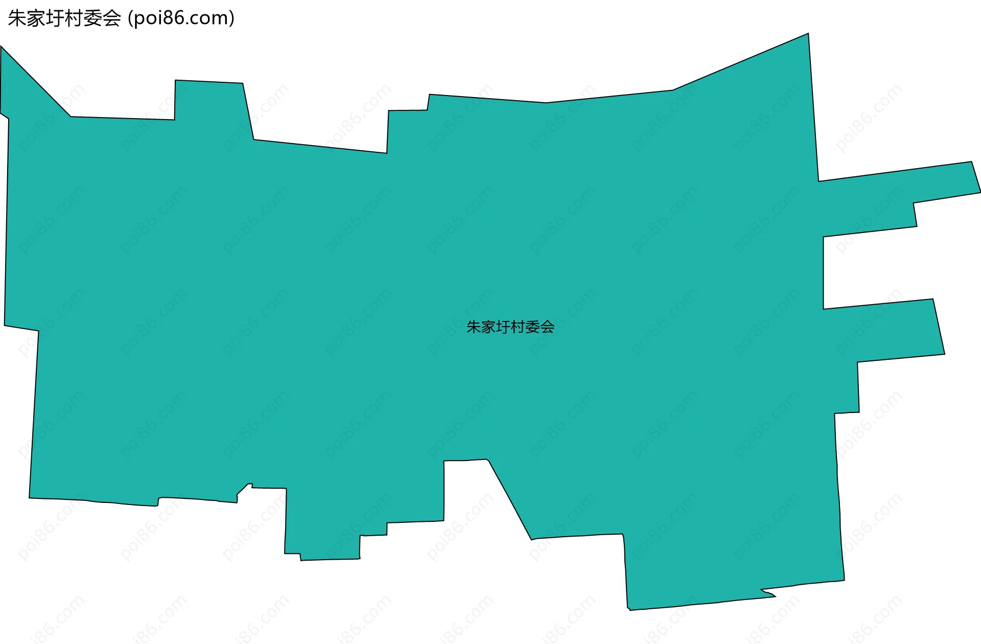 朱家圩村委会边界地图