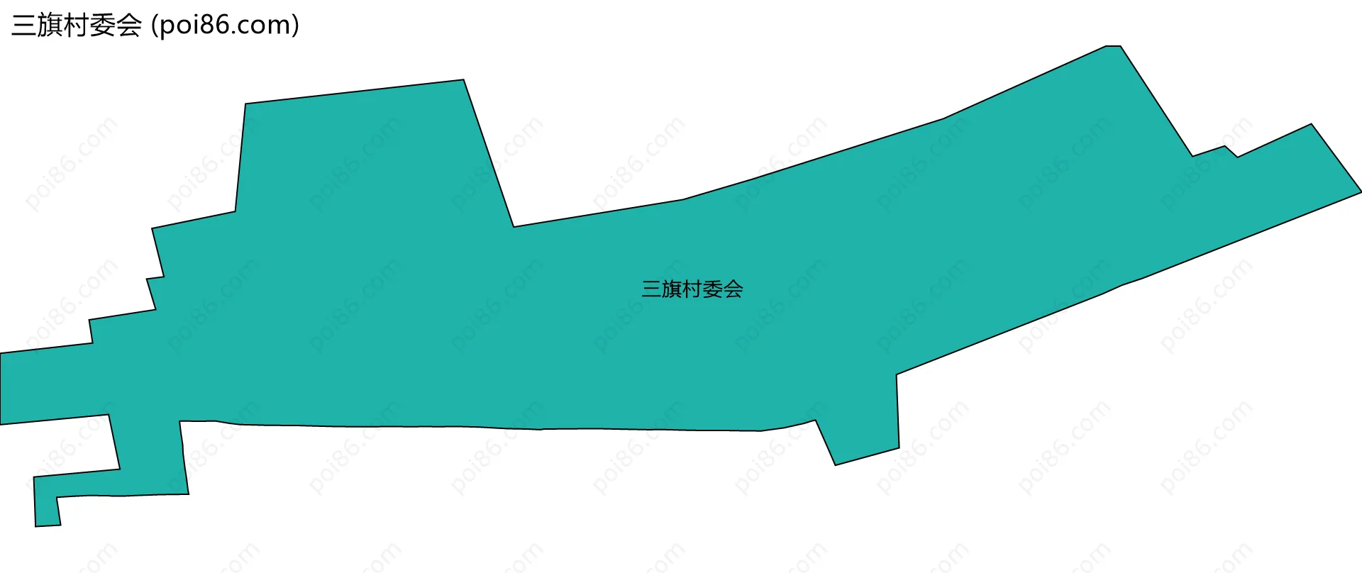 三旗村委会边界地图