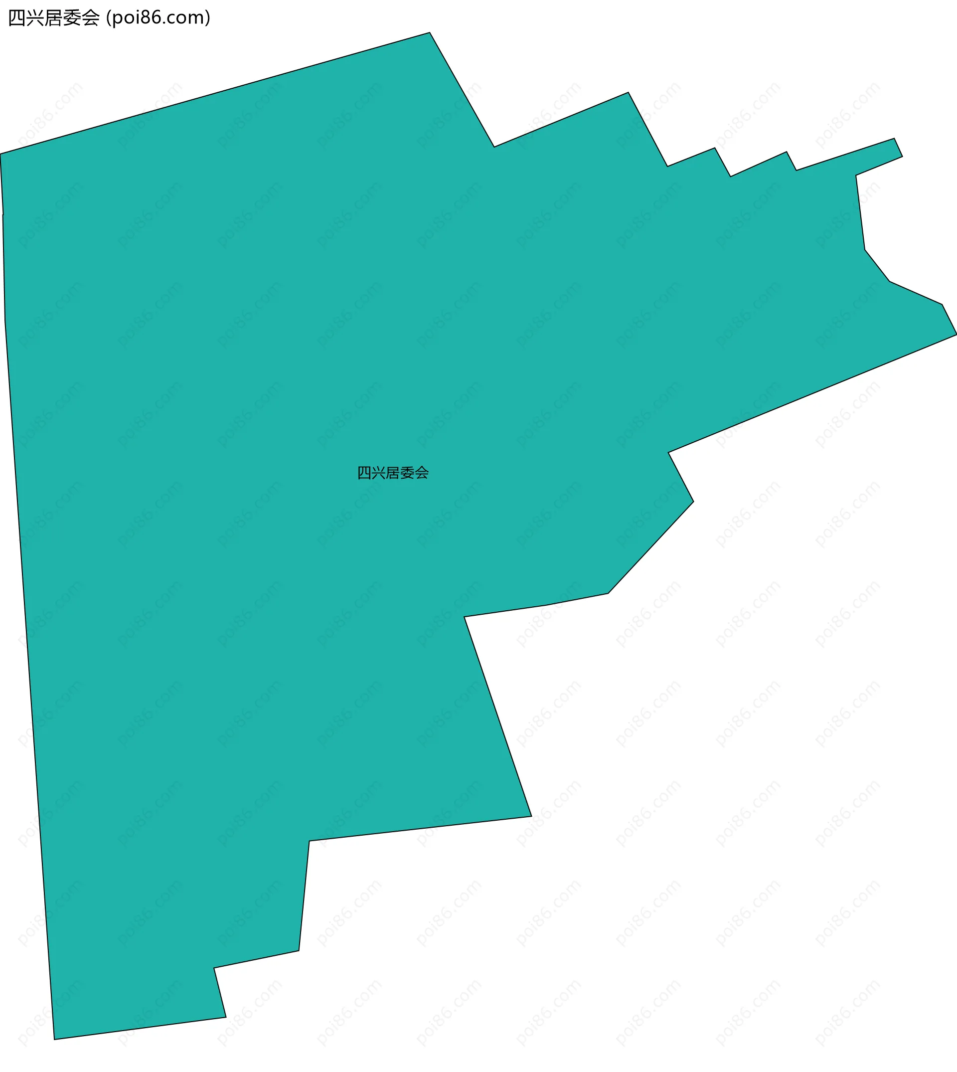 四兴居委会边界地图