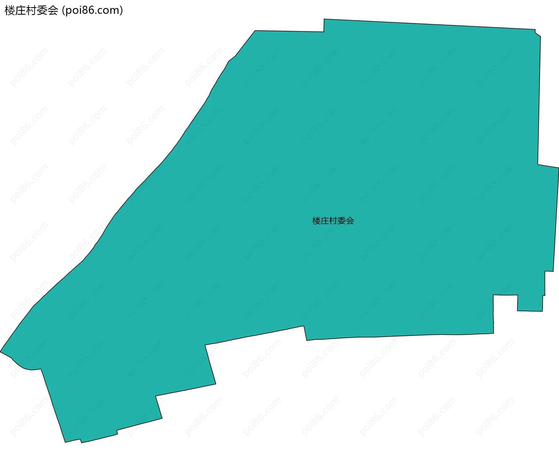 楼庄村委会边界地图