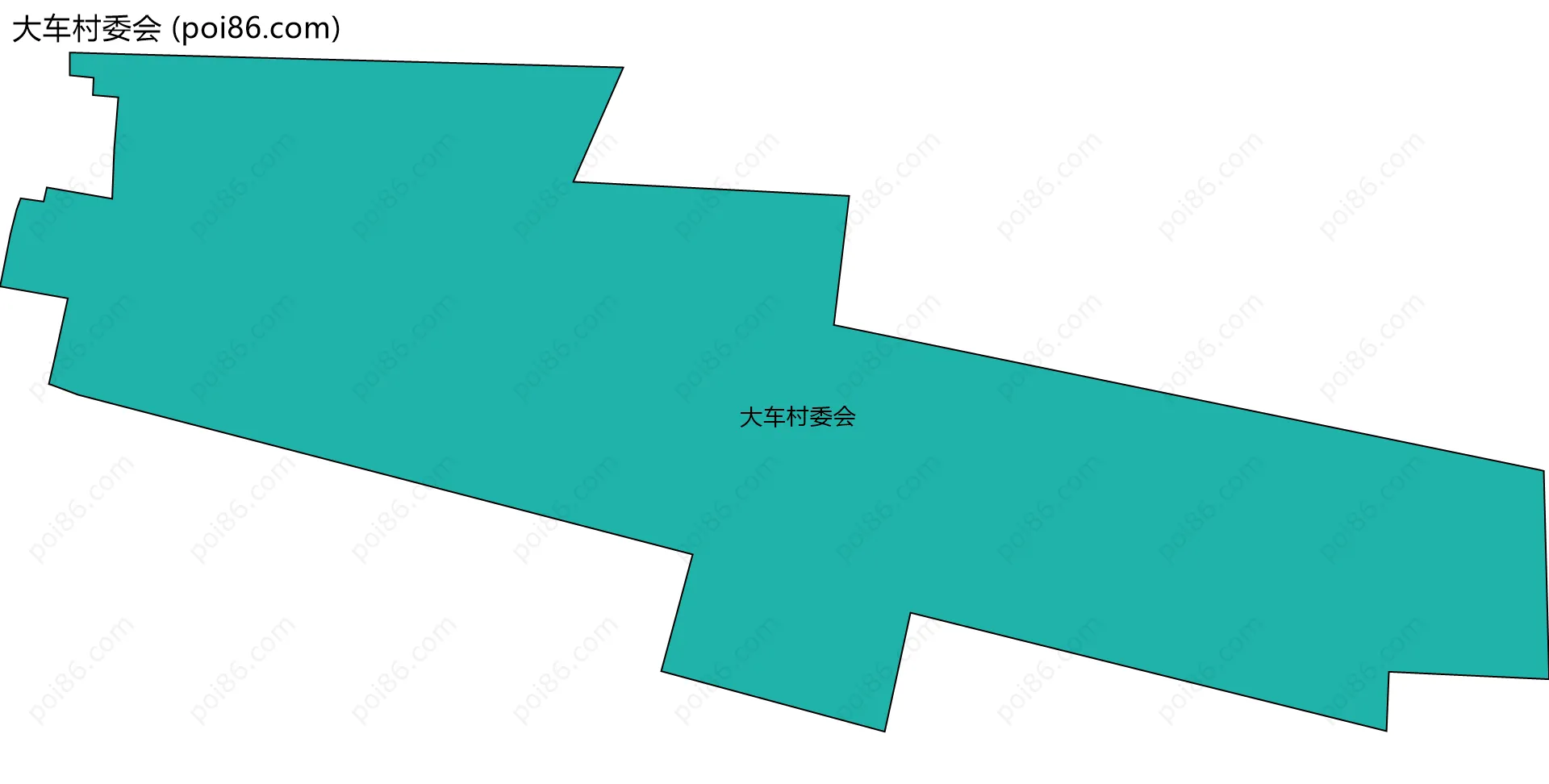 大车村委会边界地图