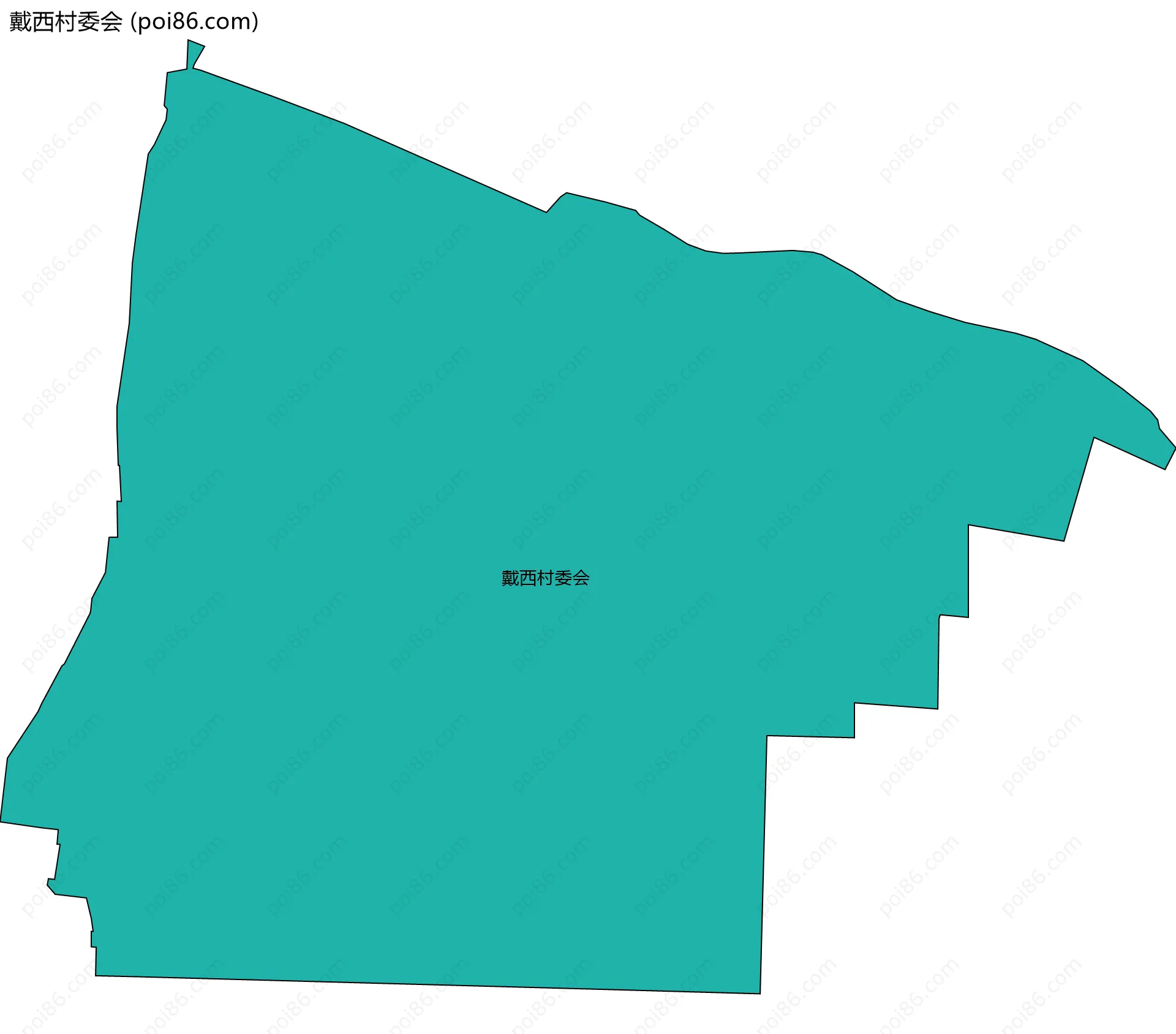 戴西村委会边界地图