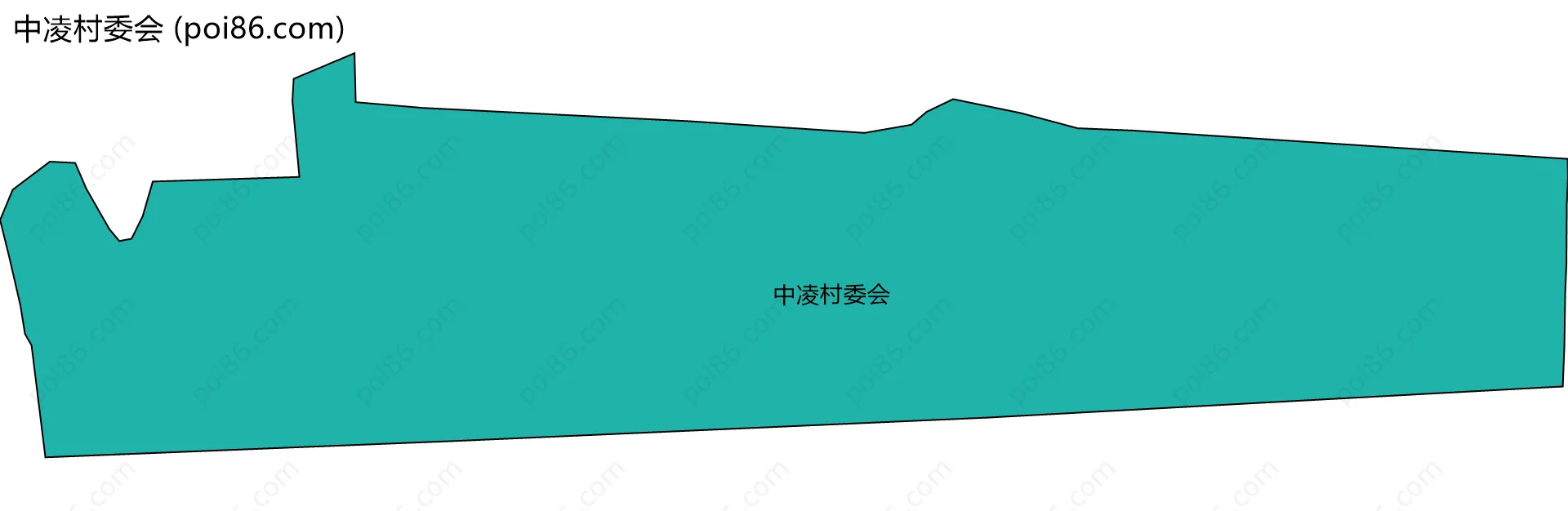 中凌村委会边界地图