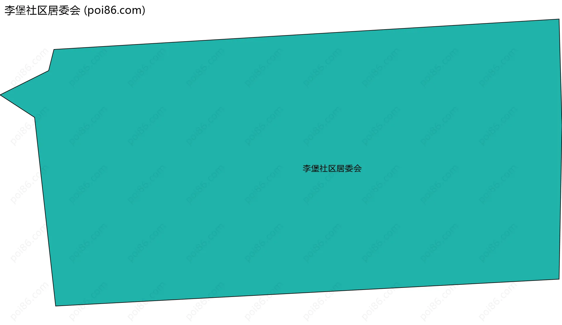 李堡社区居委会边界地图