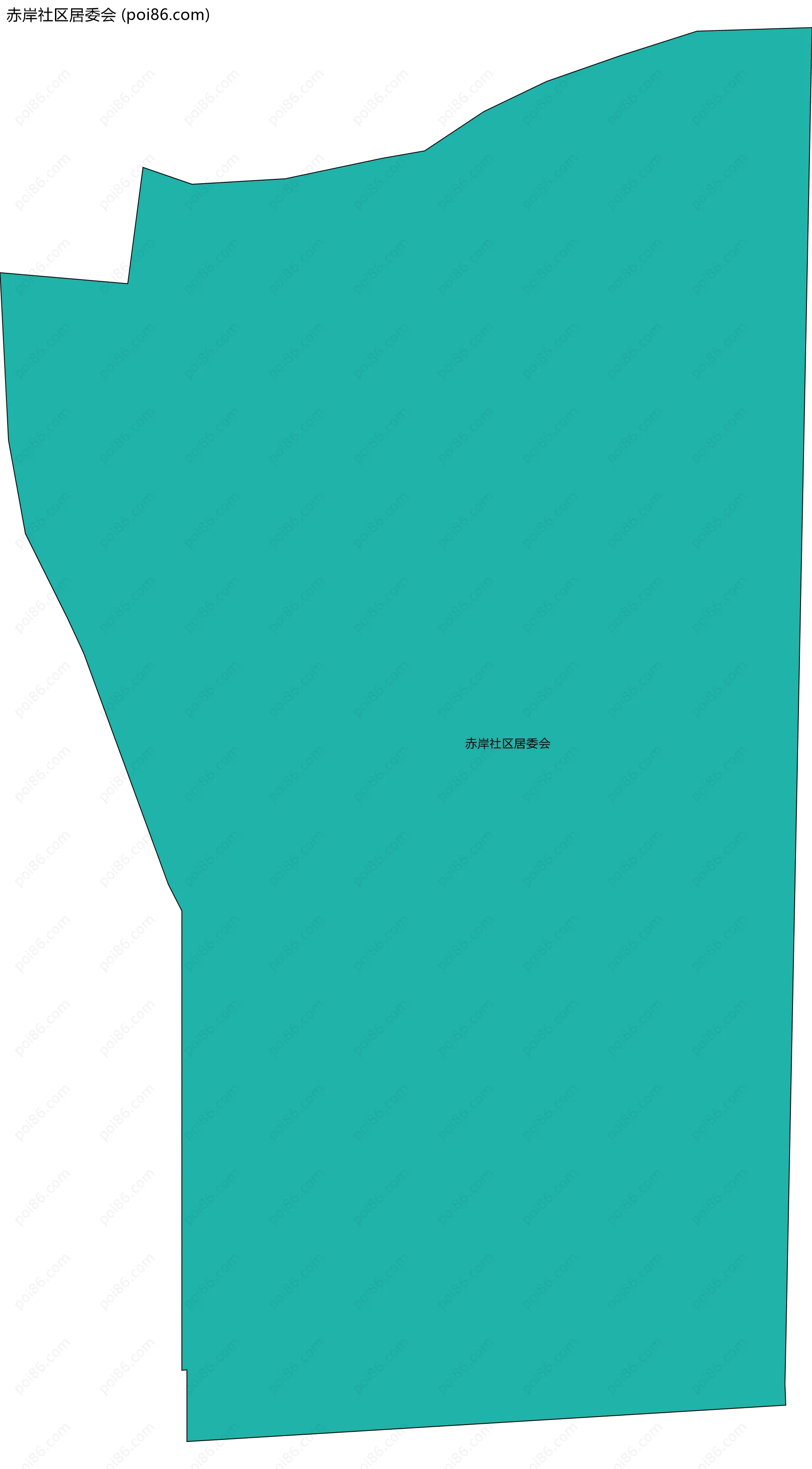 赤岸社区居委会边界地图