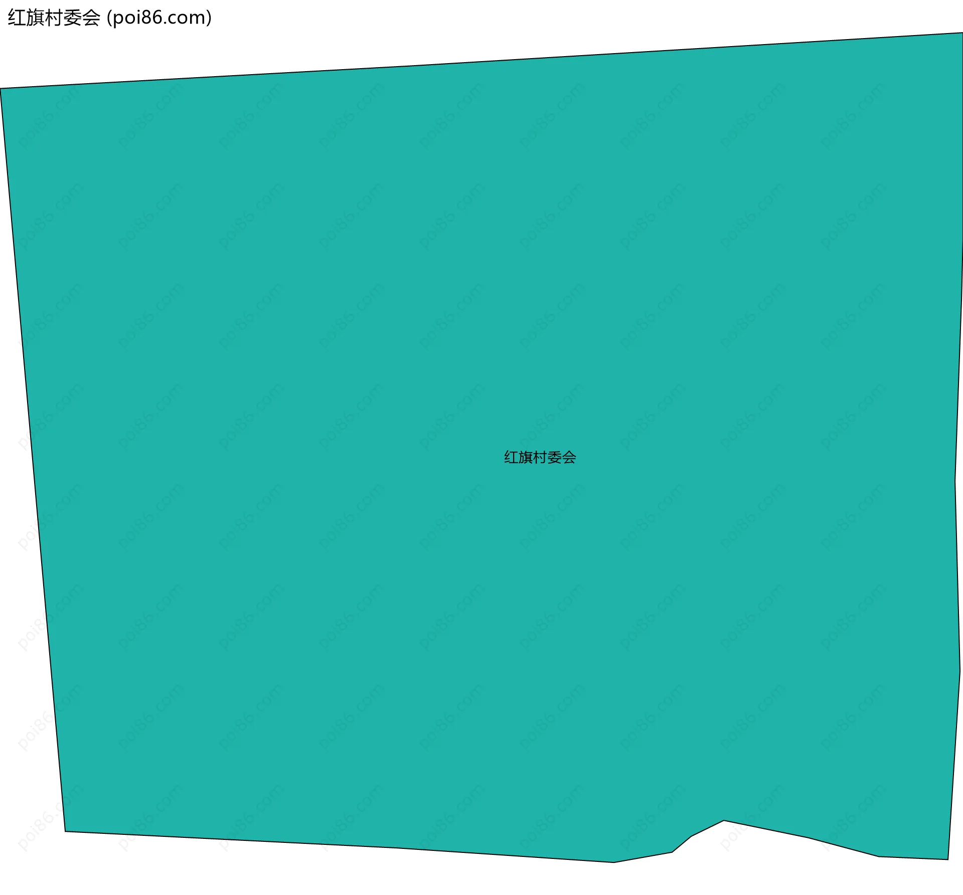 红旗村委会边界地图