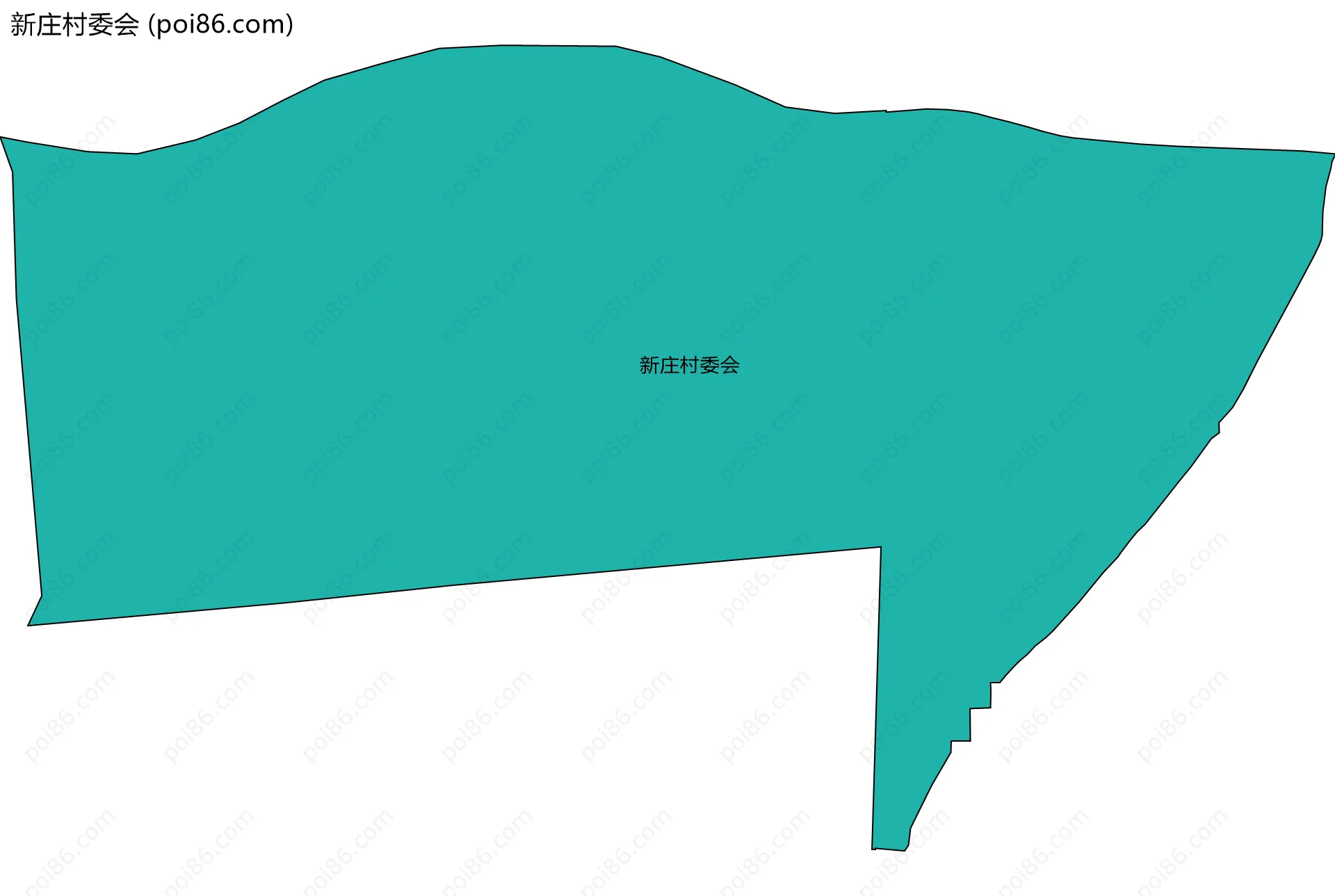 新庄村委会边界地图