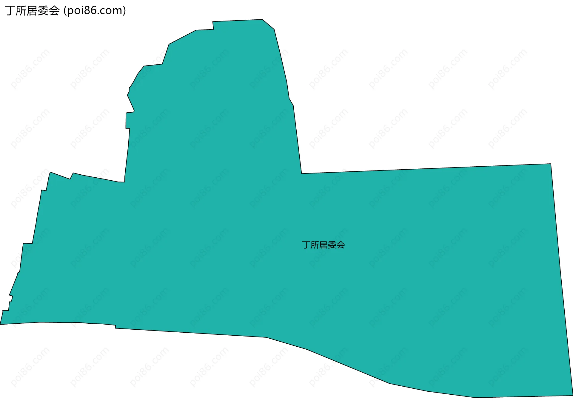丁所居委会边界地图