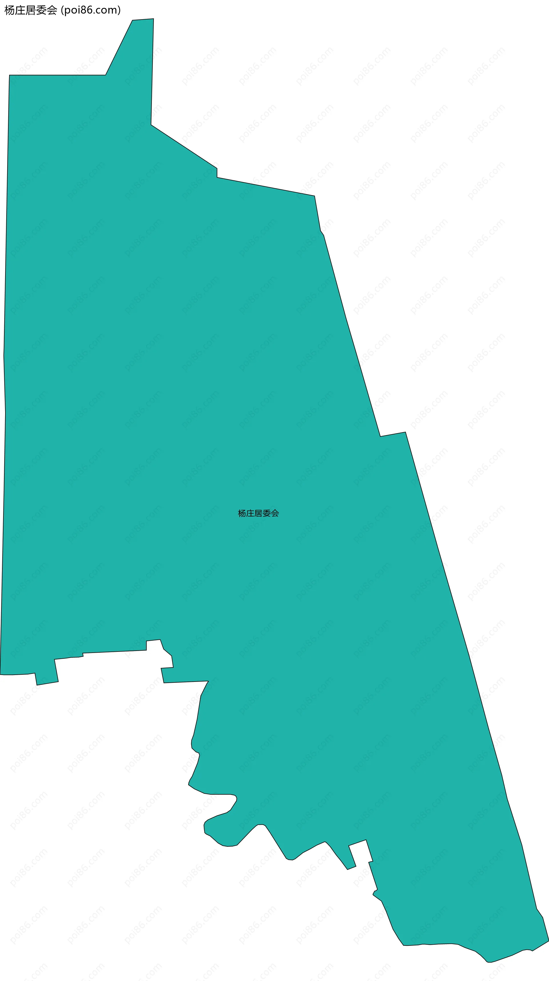 杨庄居委会边界地图