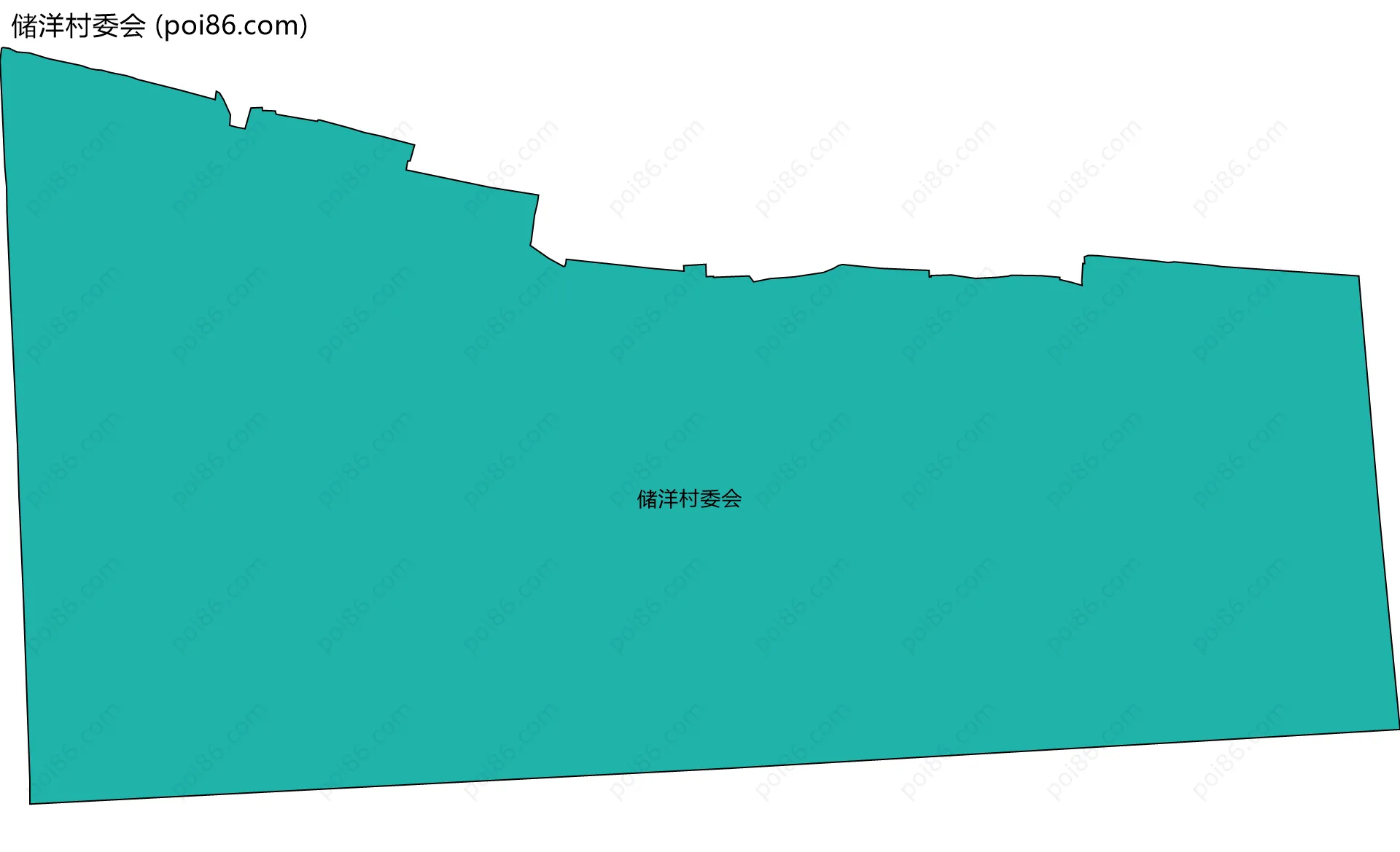储洋村委会边界地图
