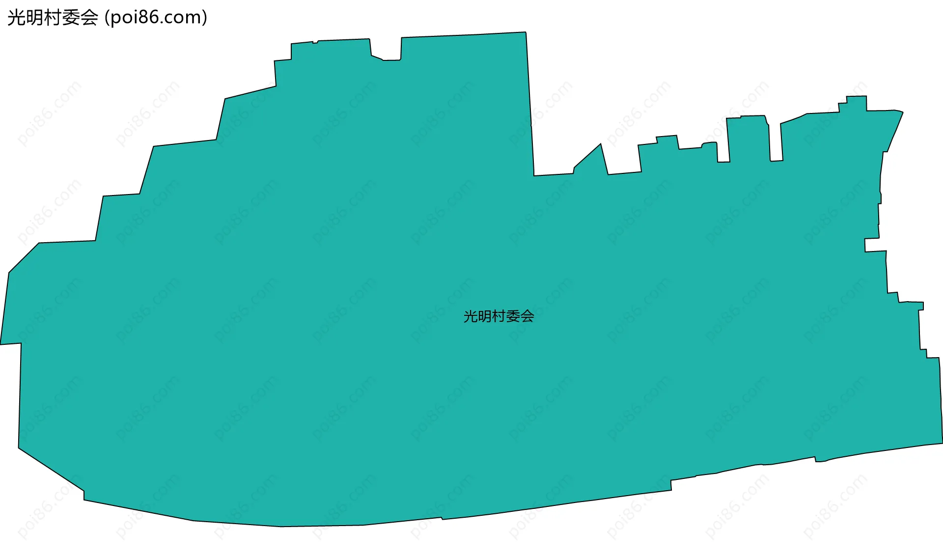 光明村委会边界地图