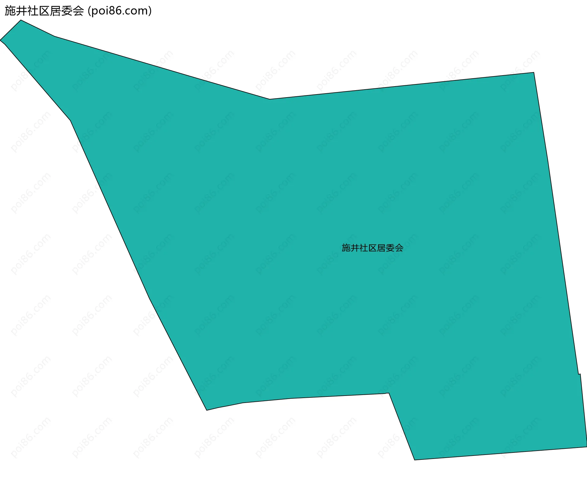 施井社区居委会边界地图