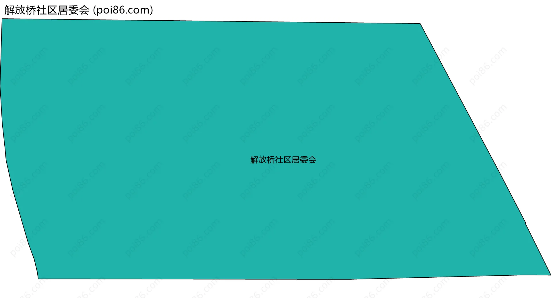 解放桥社区居委会边界地图