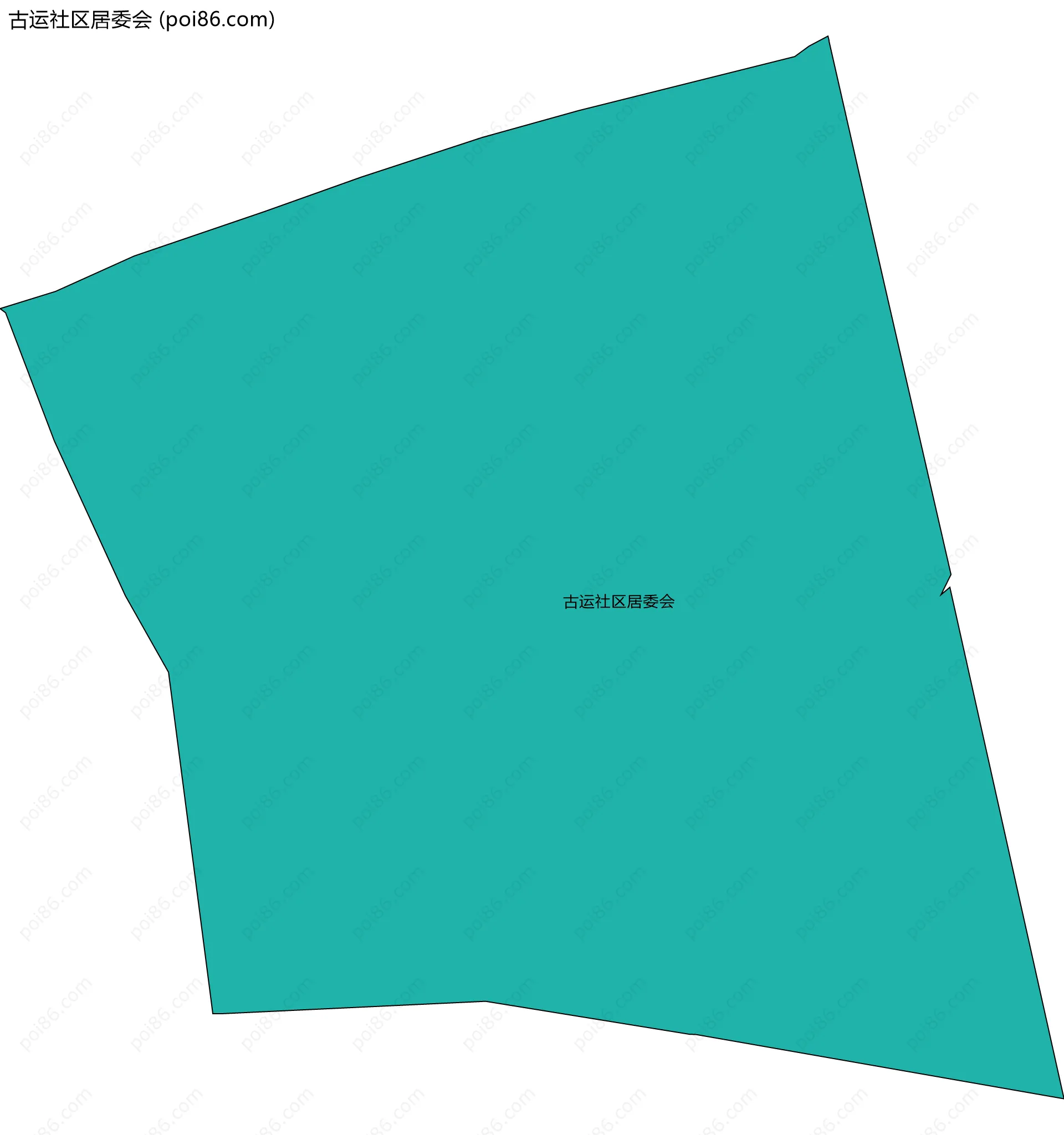 古运社区居委会边界地图