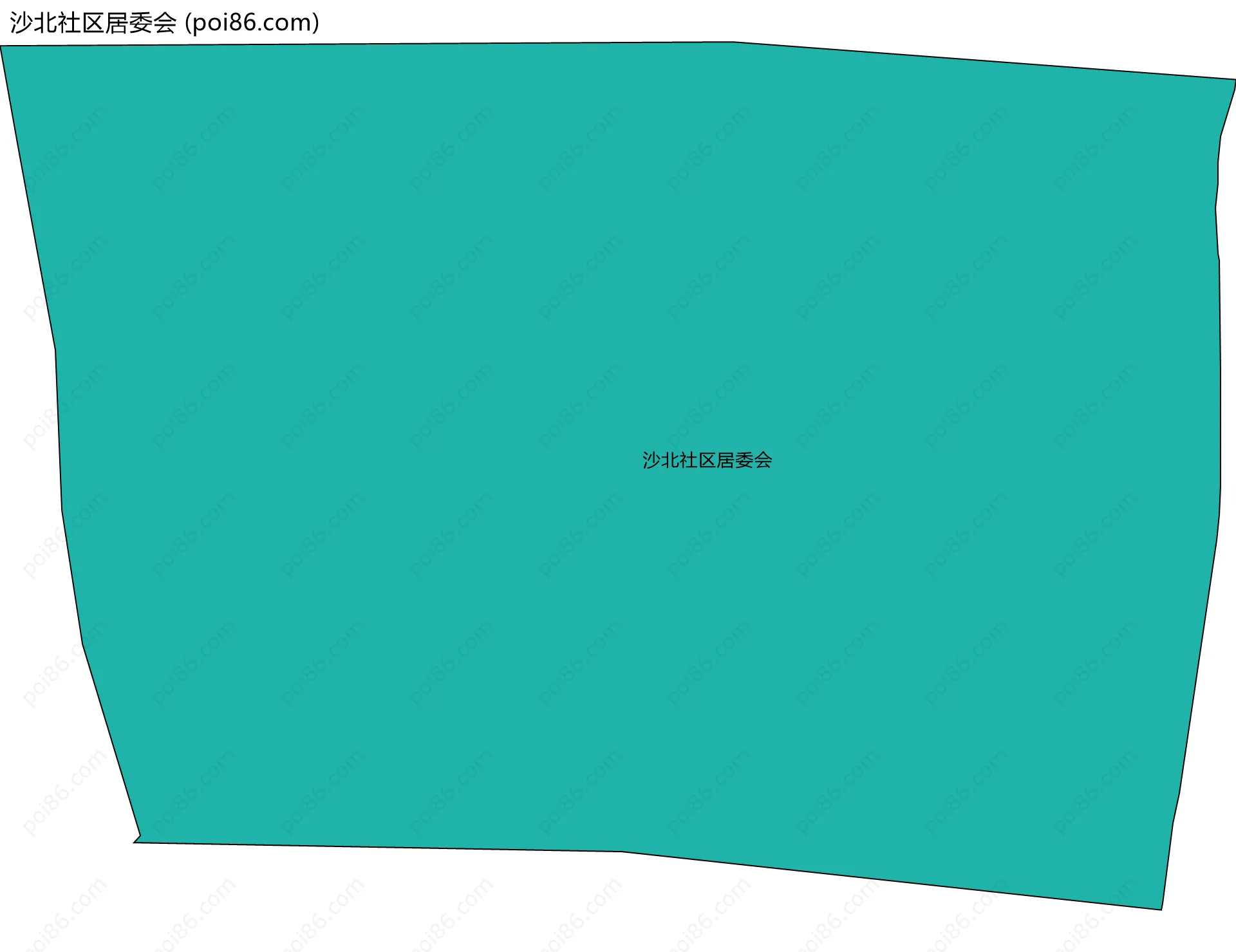 沙北社区居委会边界地图