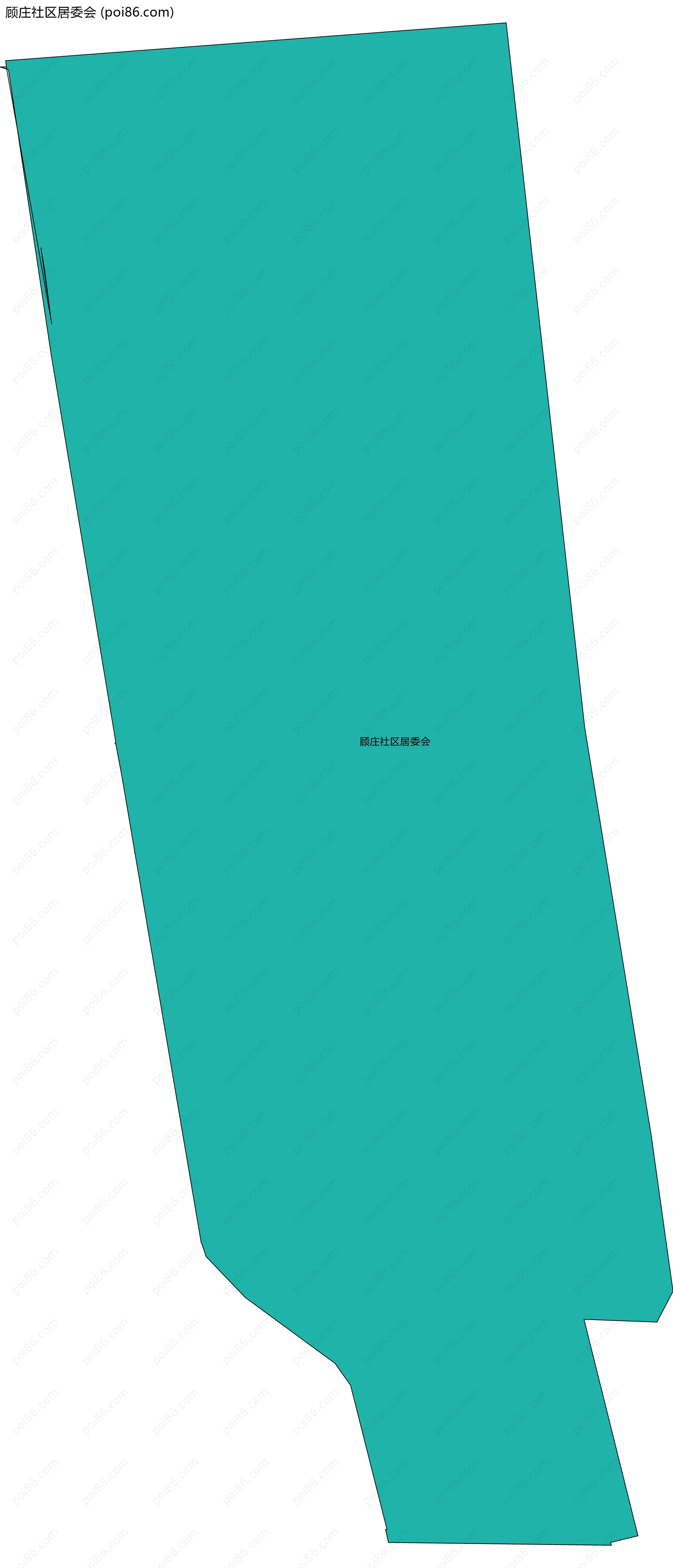 顾庄社区居委会边界地图