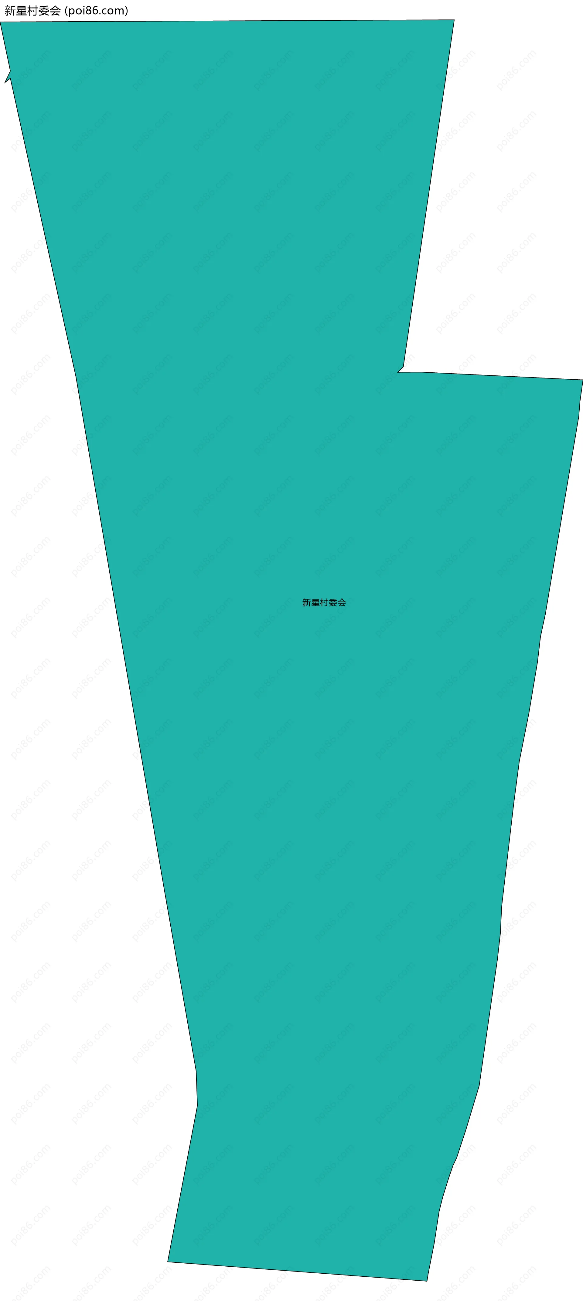 新星村委会边界地图