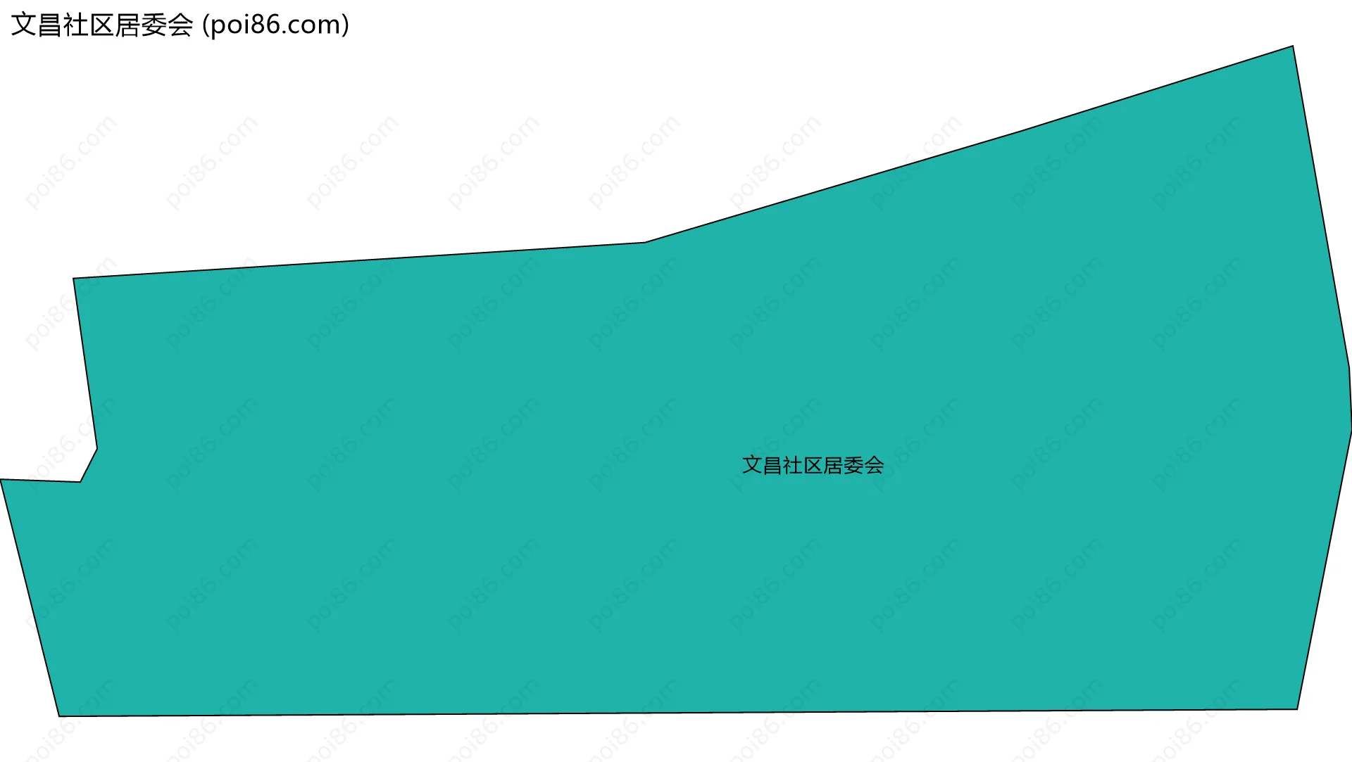 文昌社区居委会边界地图