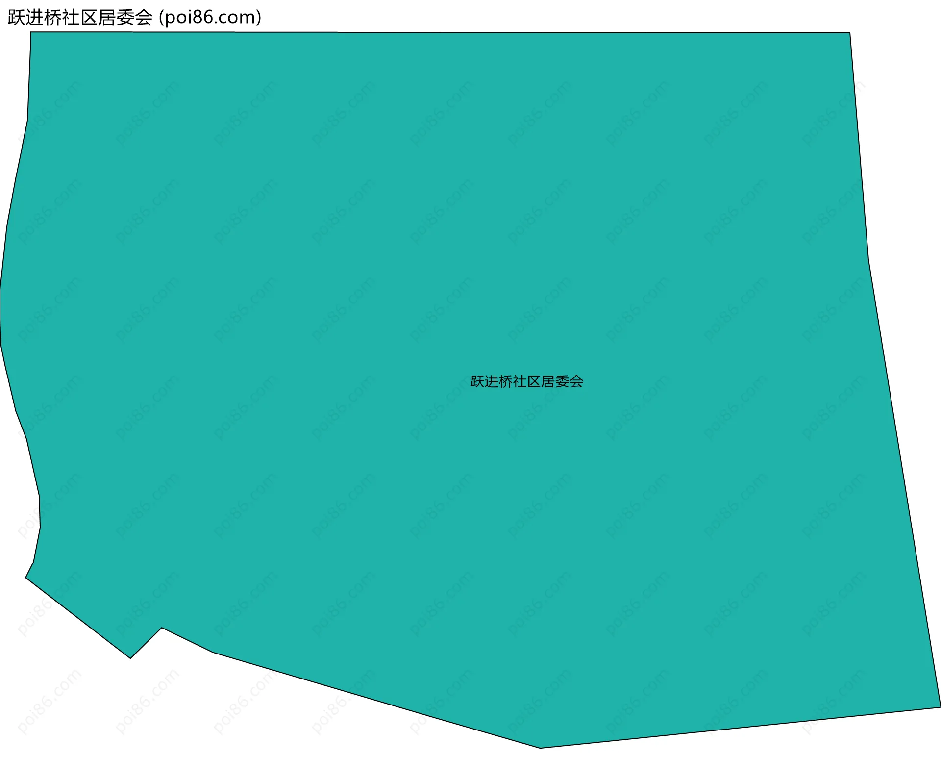 跃进桥社区居委会边界地图