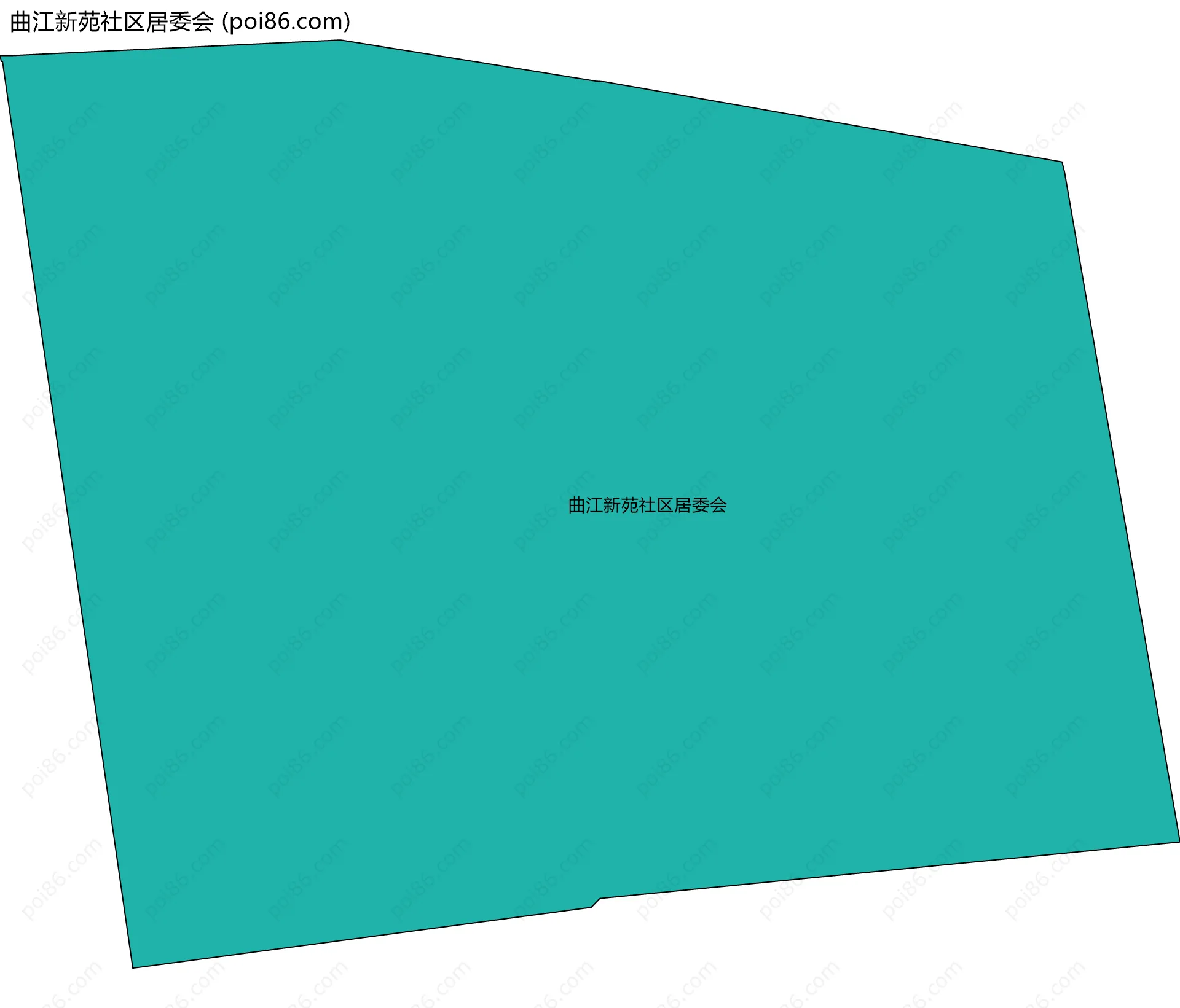 曲江新苑社区居委会边界地图
