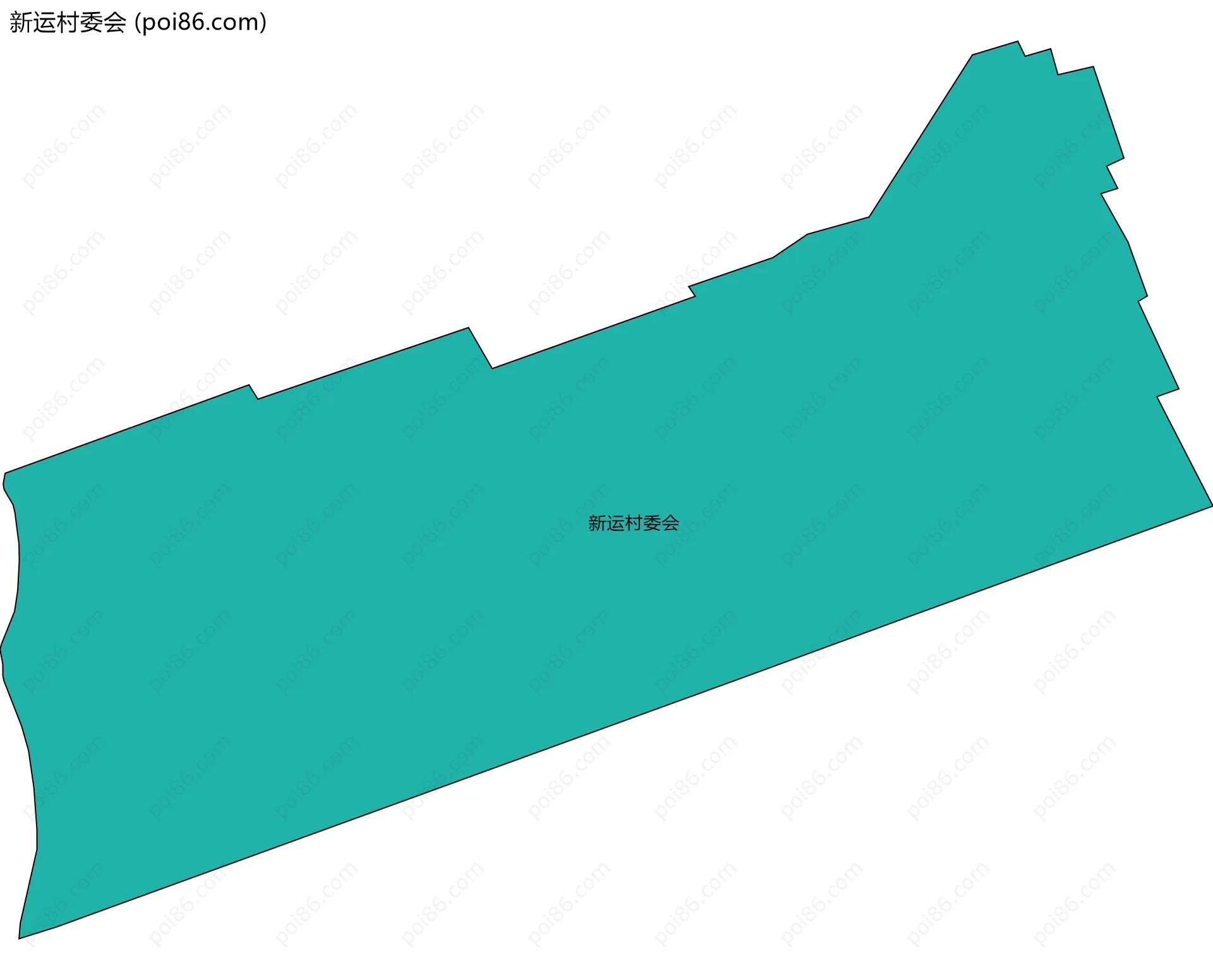 新运村委会边界地图