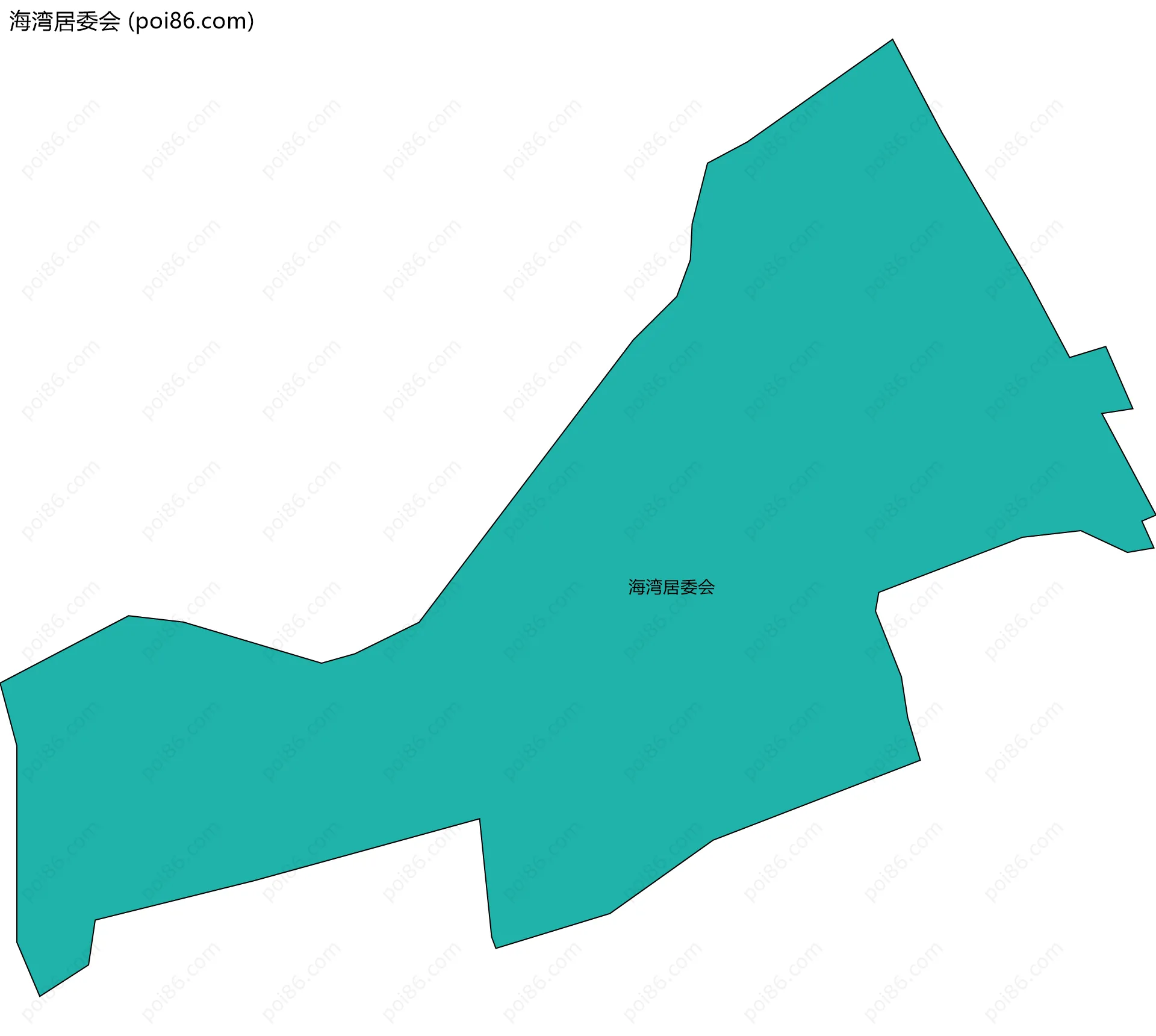 海湾居委会边界地图