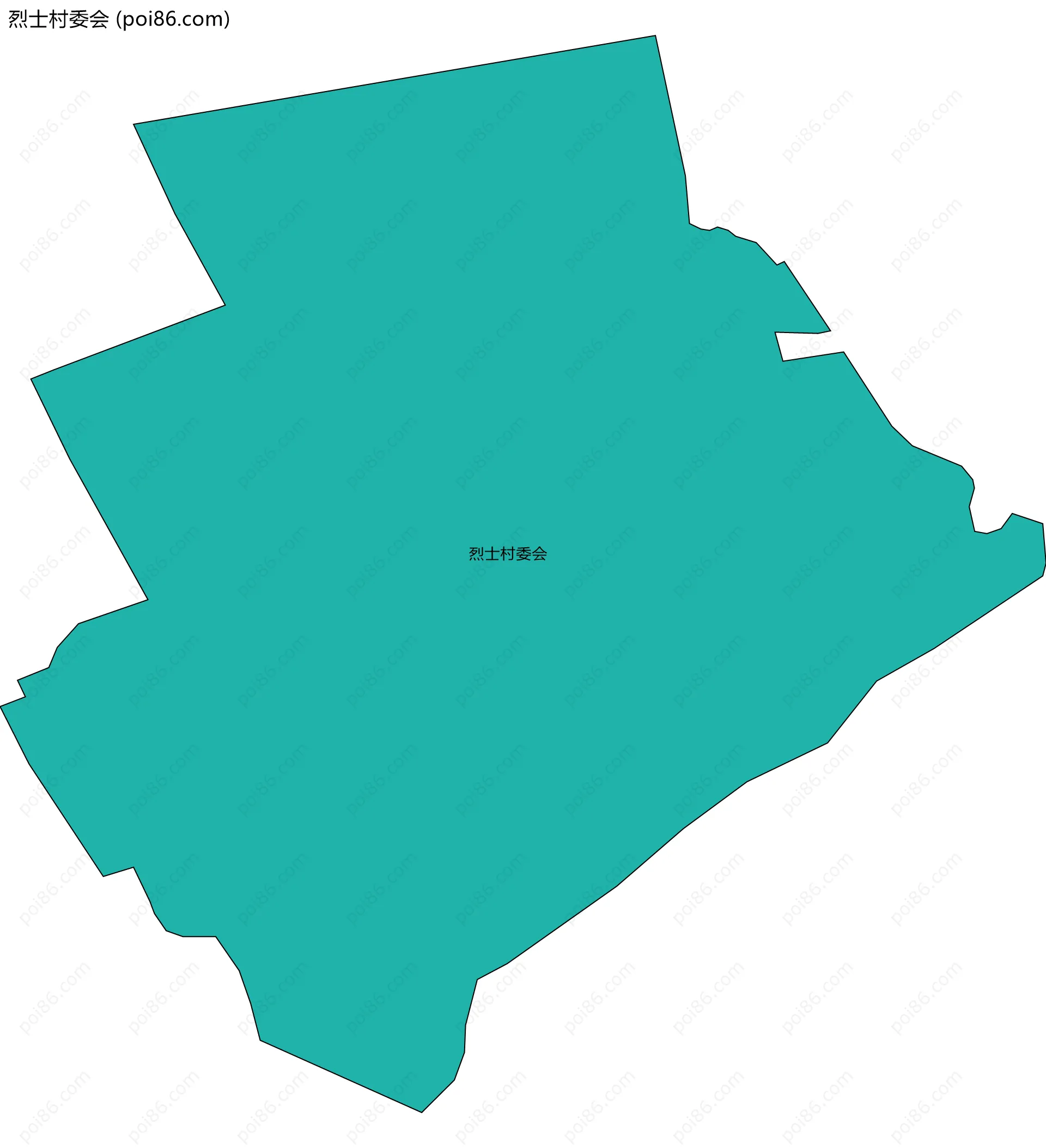 烈士村委会边界地图