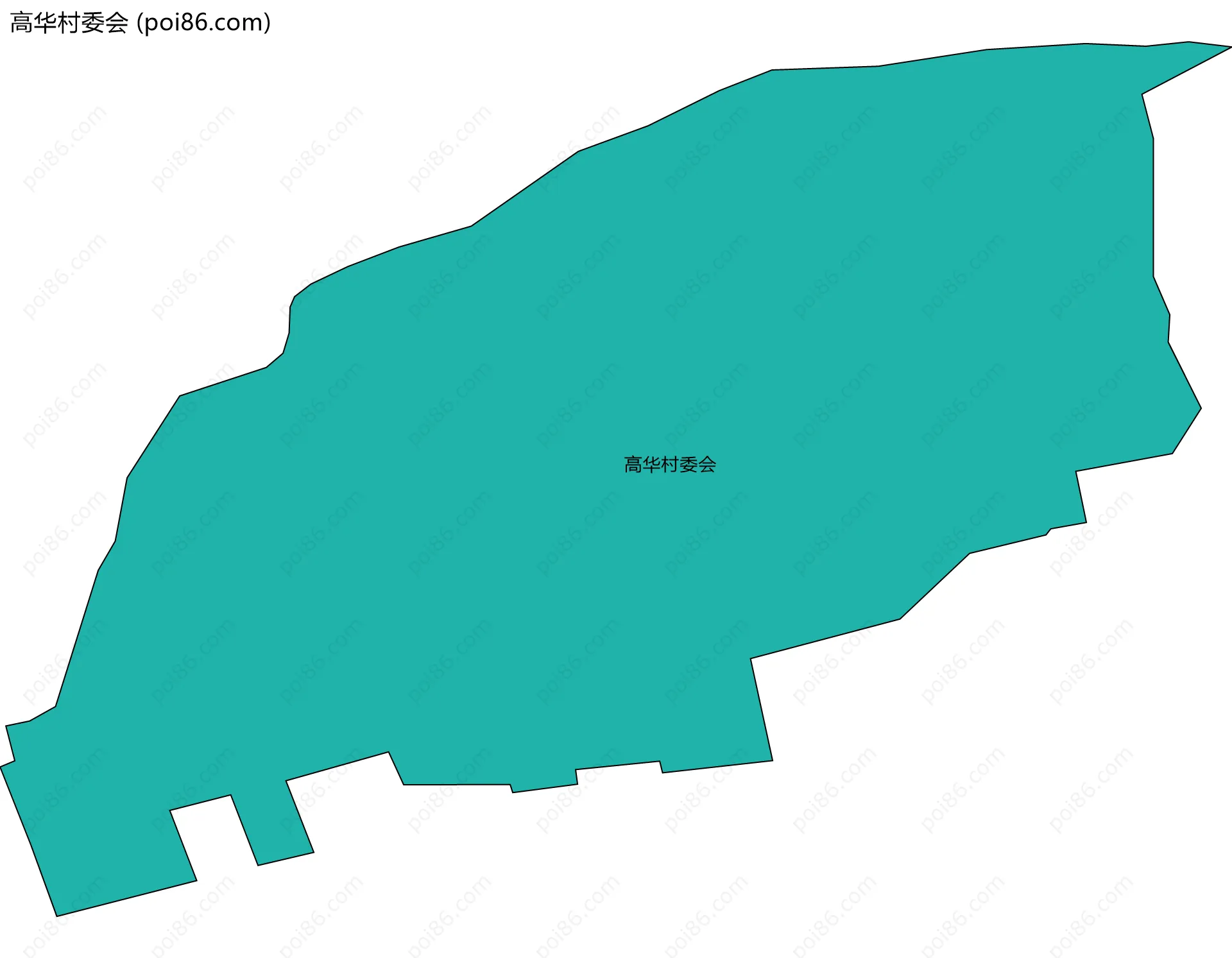 高华村委会边界地图