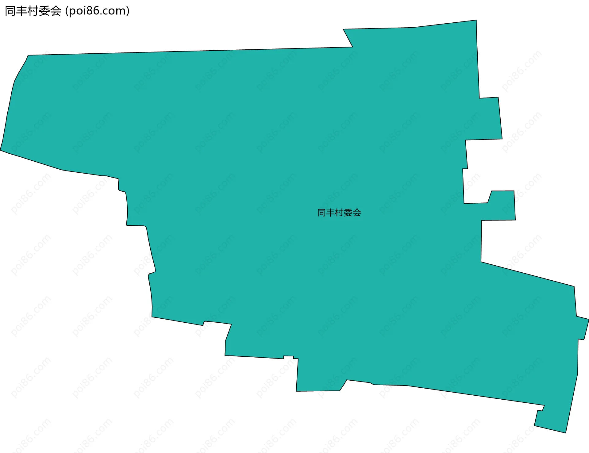 同丰村委会边界地图