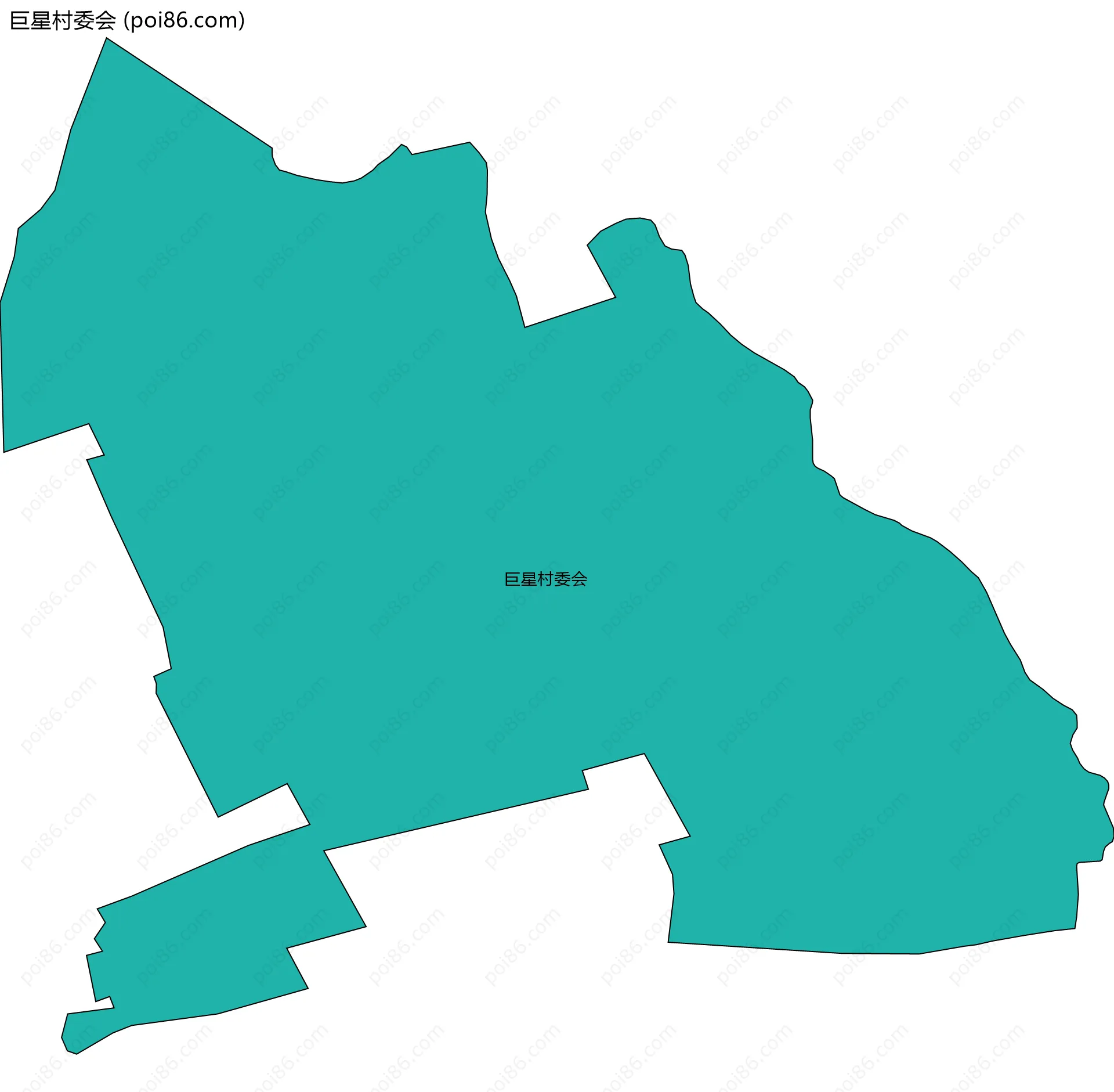 巨星村委会边界地图