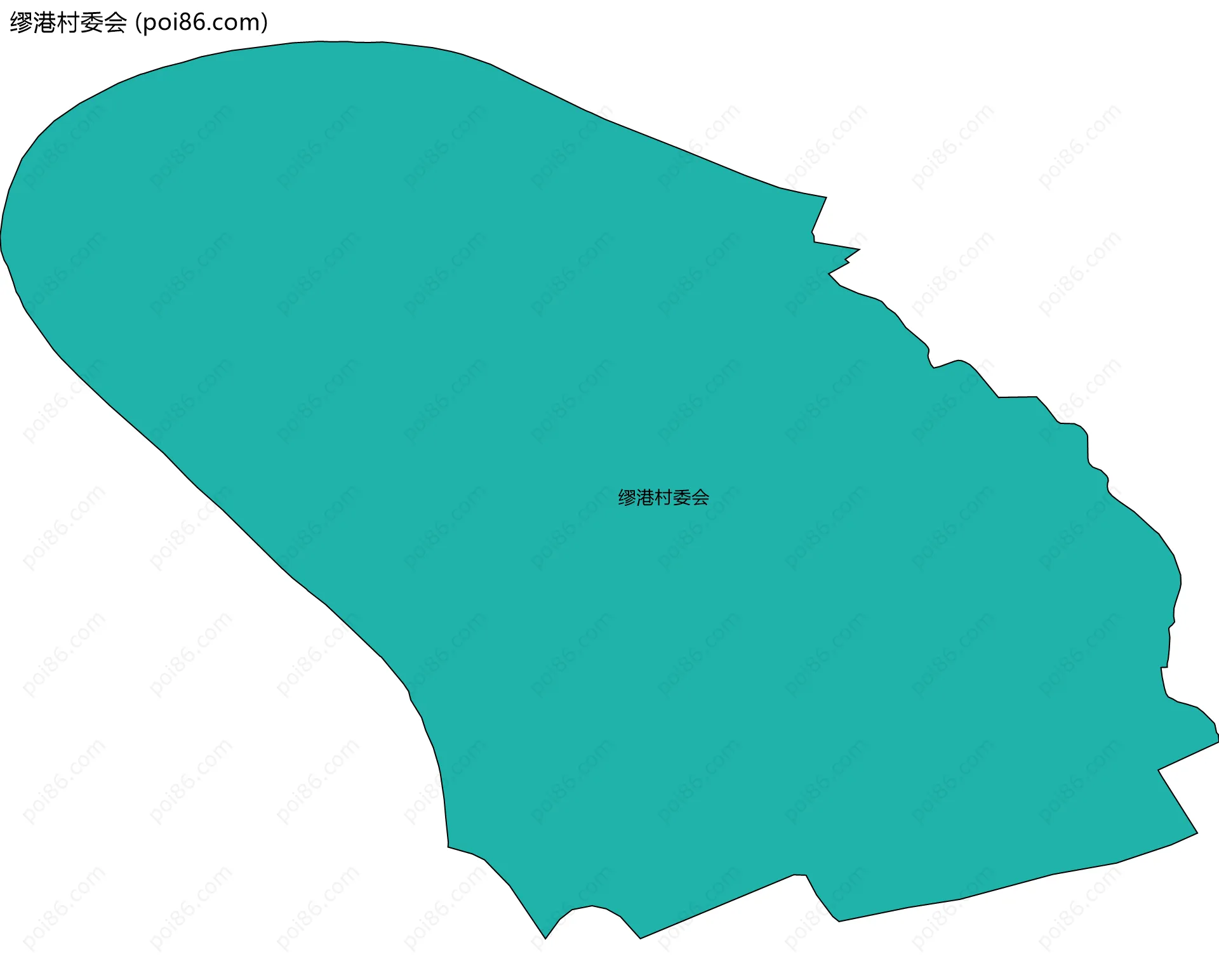 缪港村委会边界地图