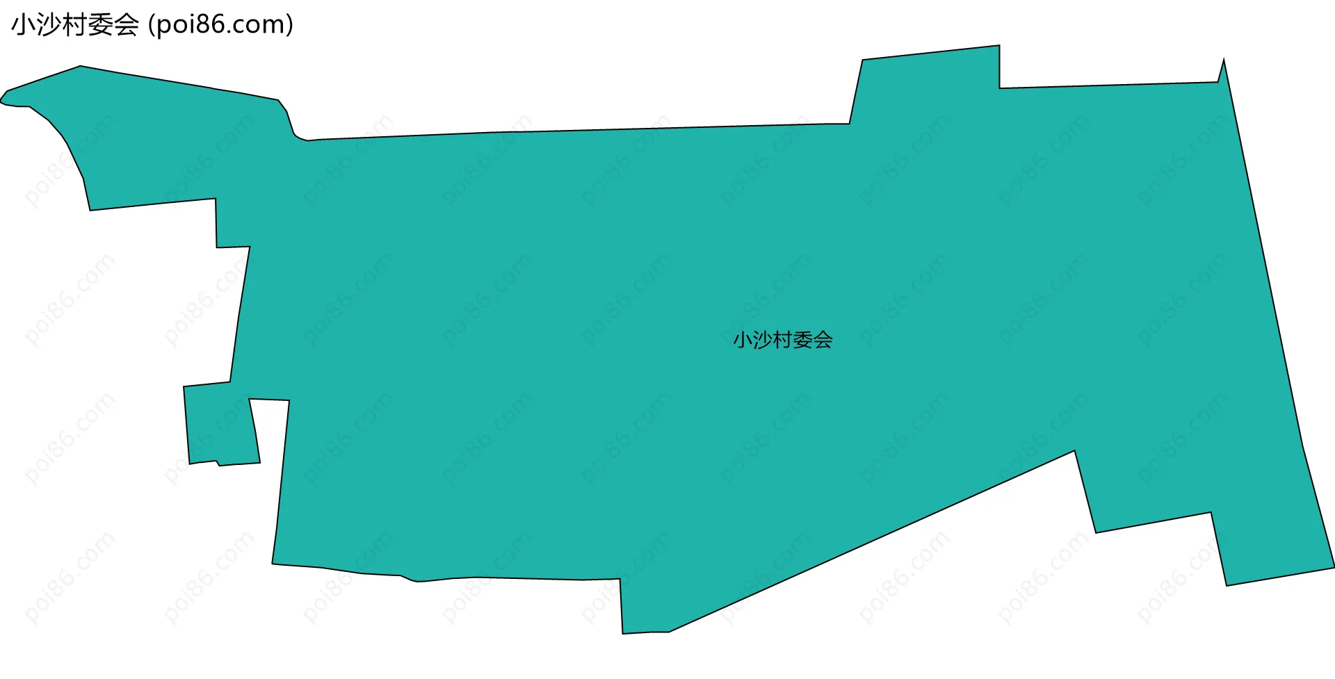 小沙村委会边界地图