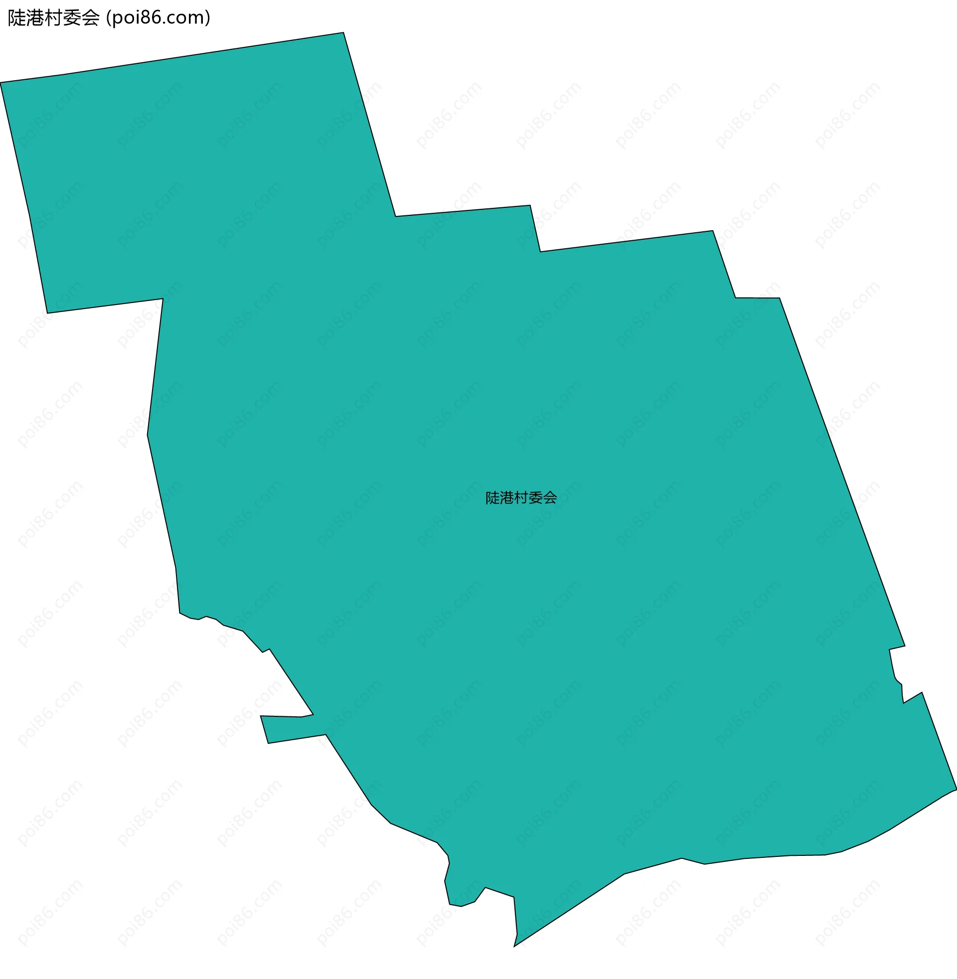 陡港村委会边界地图