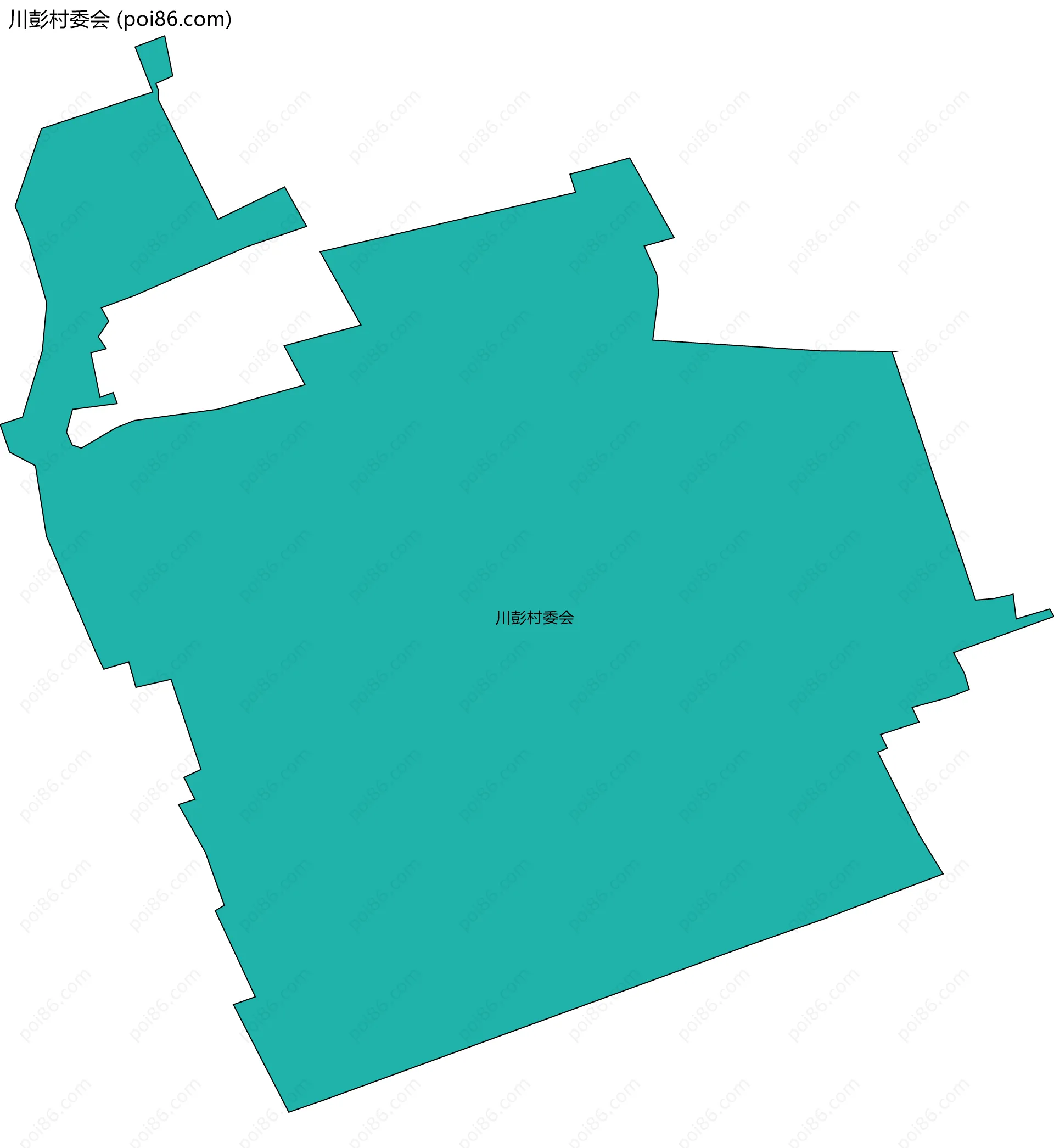 川彭村委会边界地图