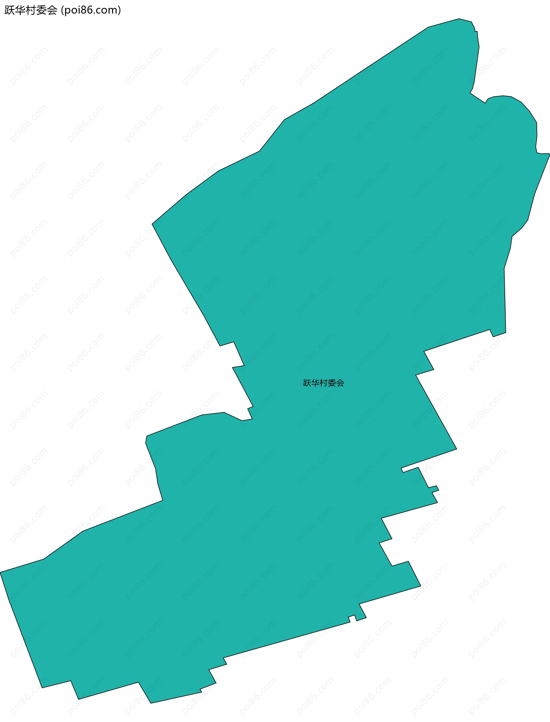 跃华村委会边界地图