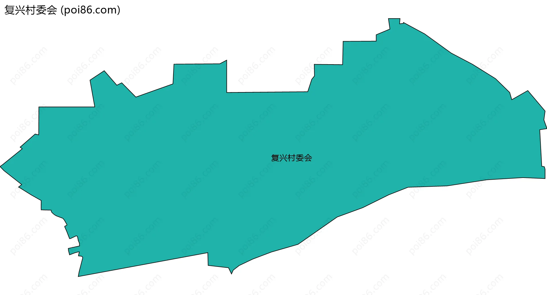 复兴村委会边界地图