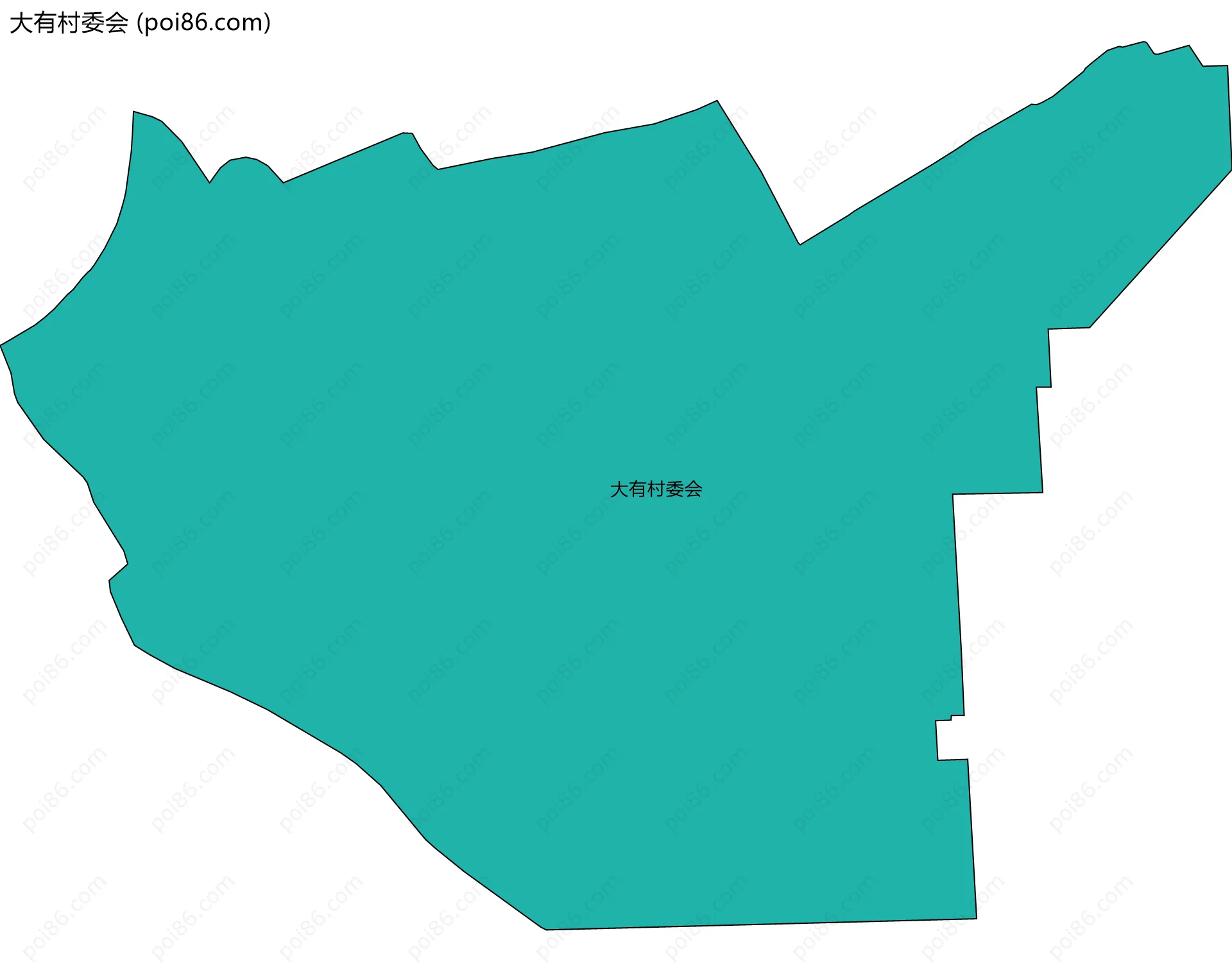 大有村委会边界地图