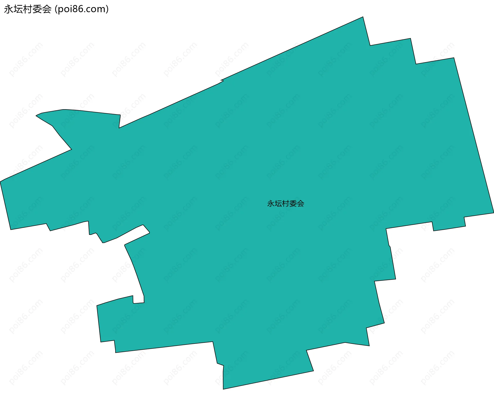 永坛村委会边界地图