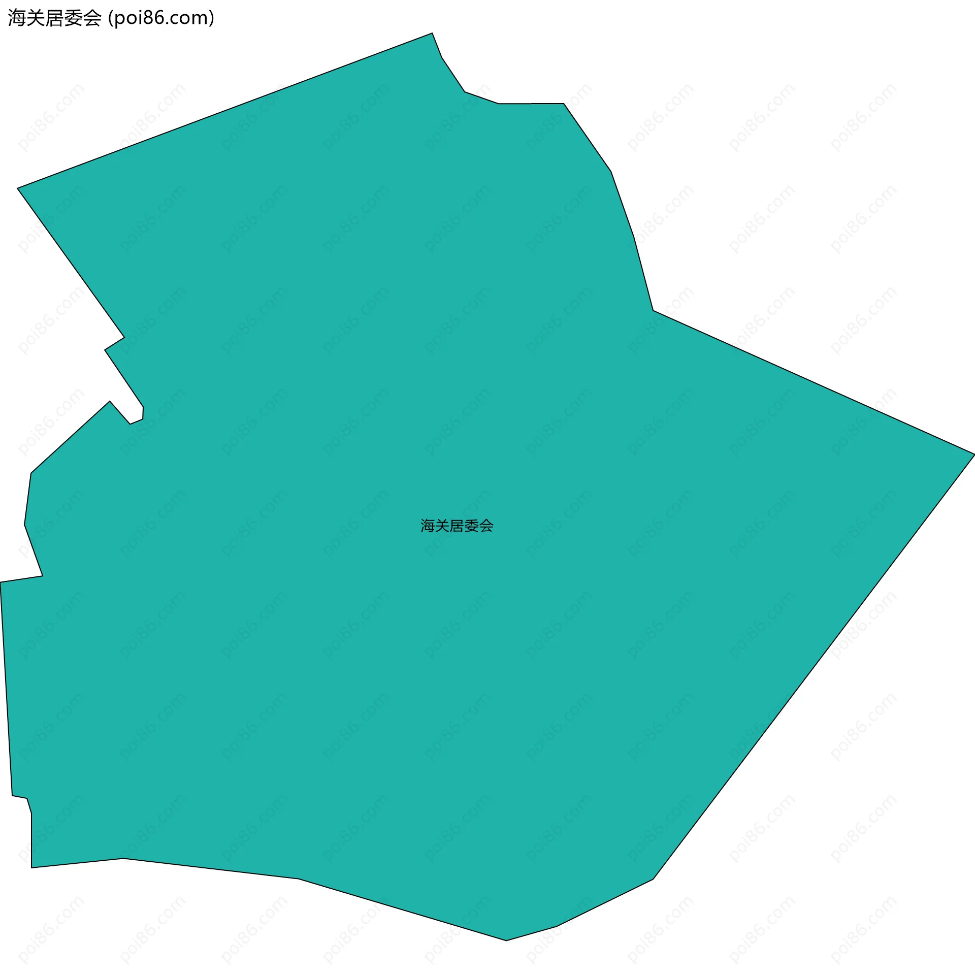 海关居委会边界地图
