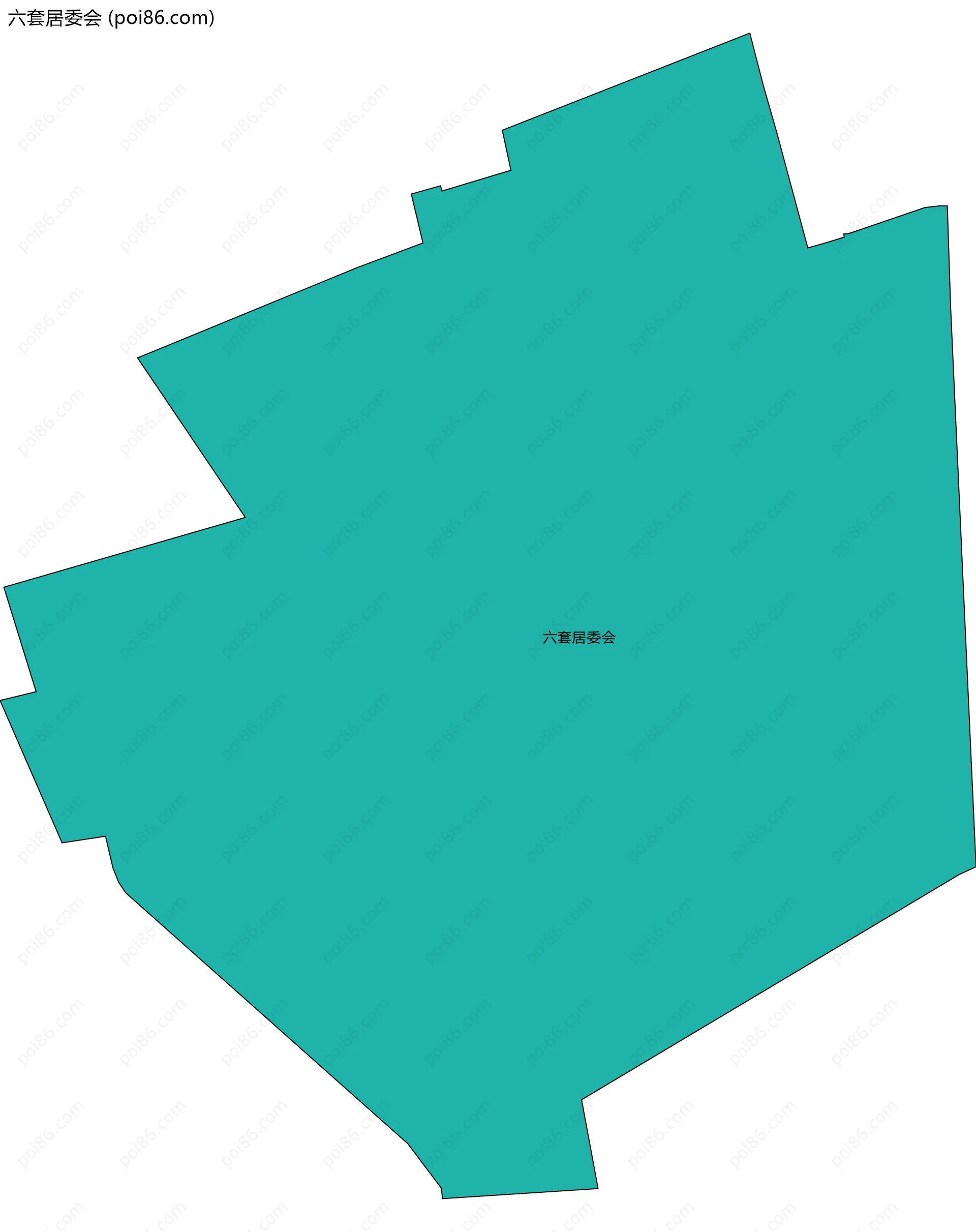 六套居委会边界地图