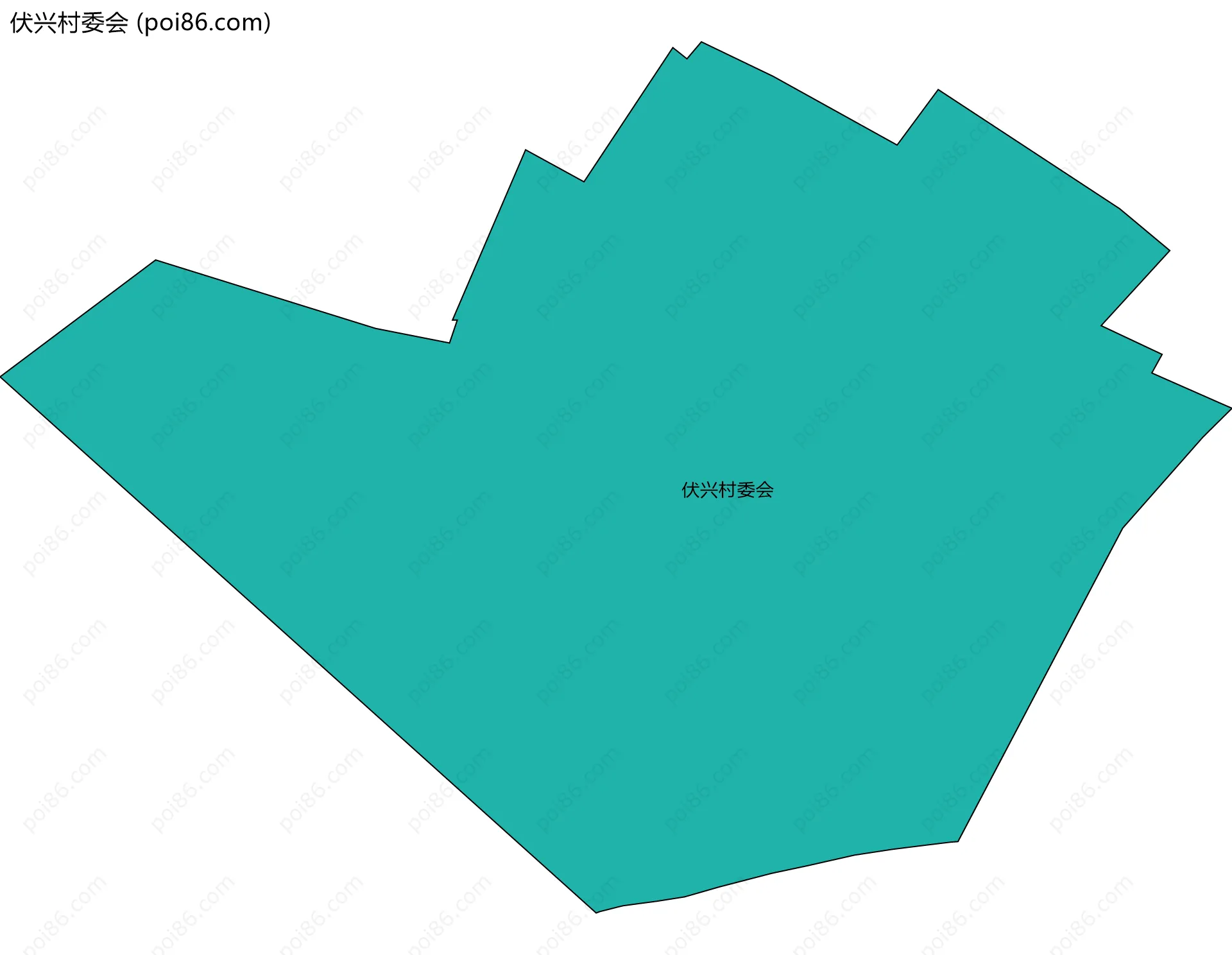 伏兴村委会边界地图