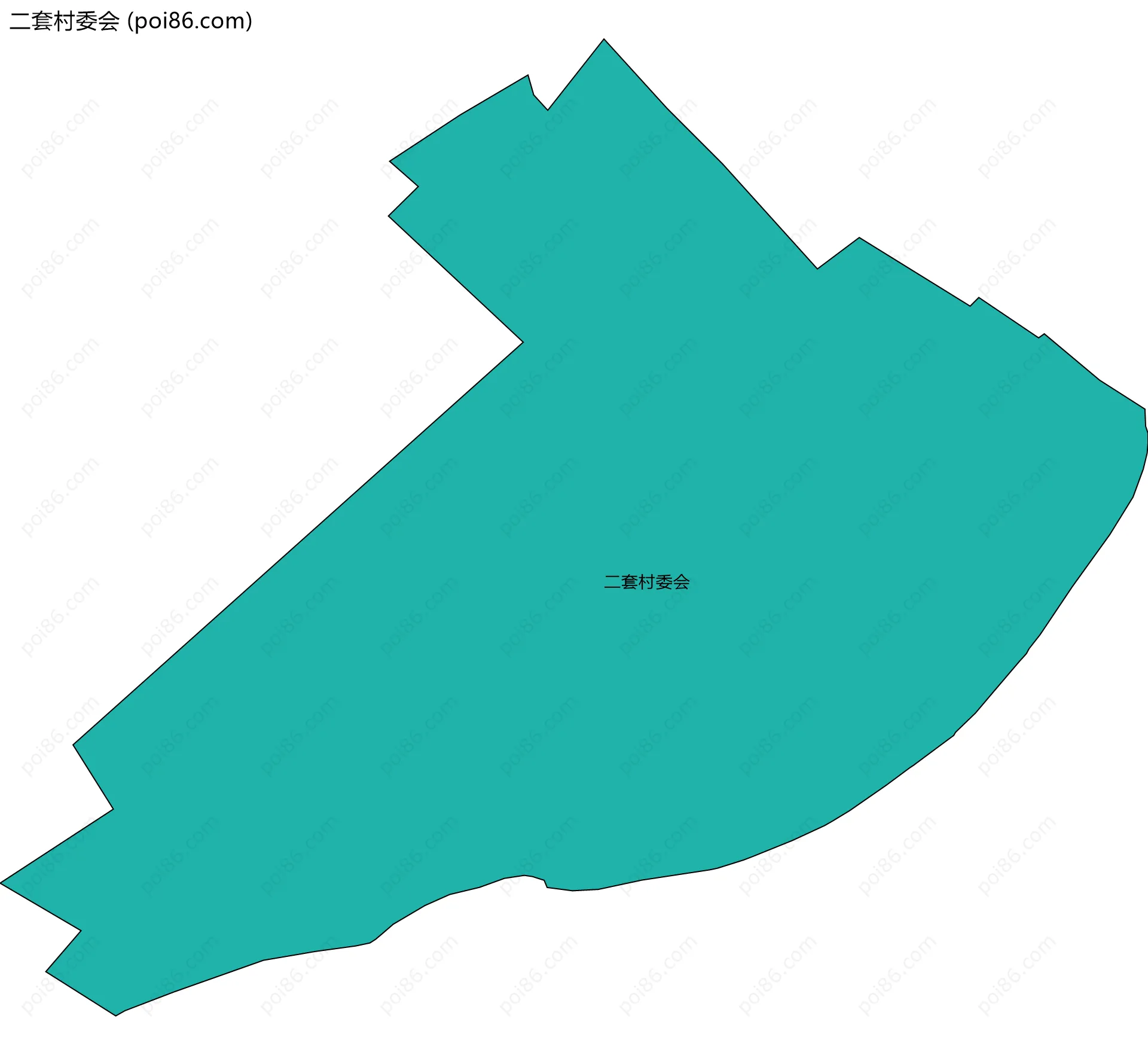 二套村委会边界地图