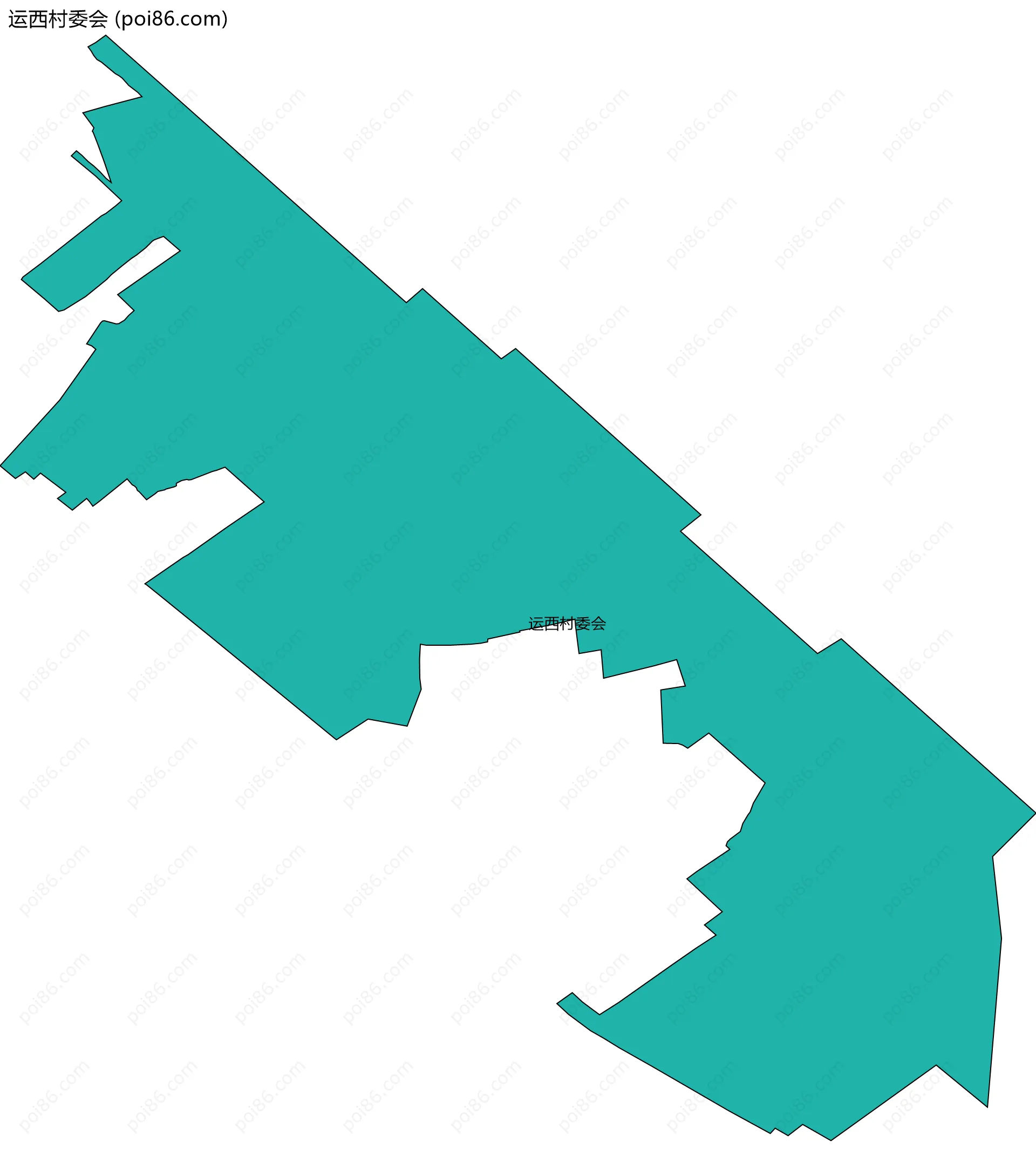 运西村委会边界地图